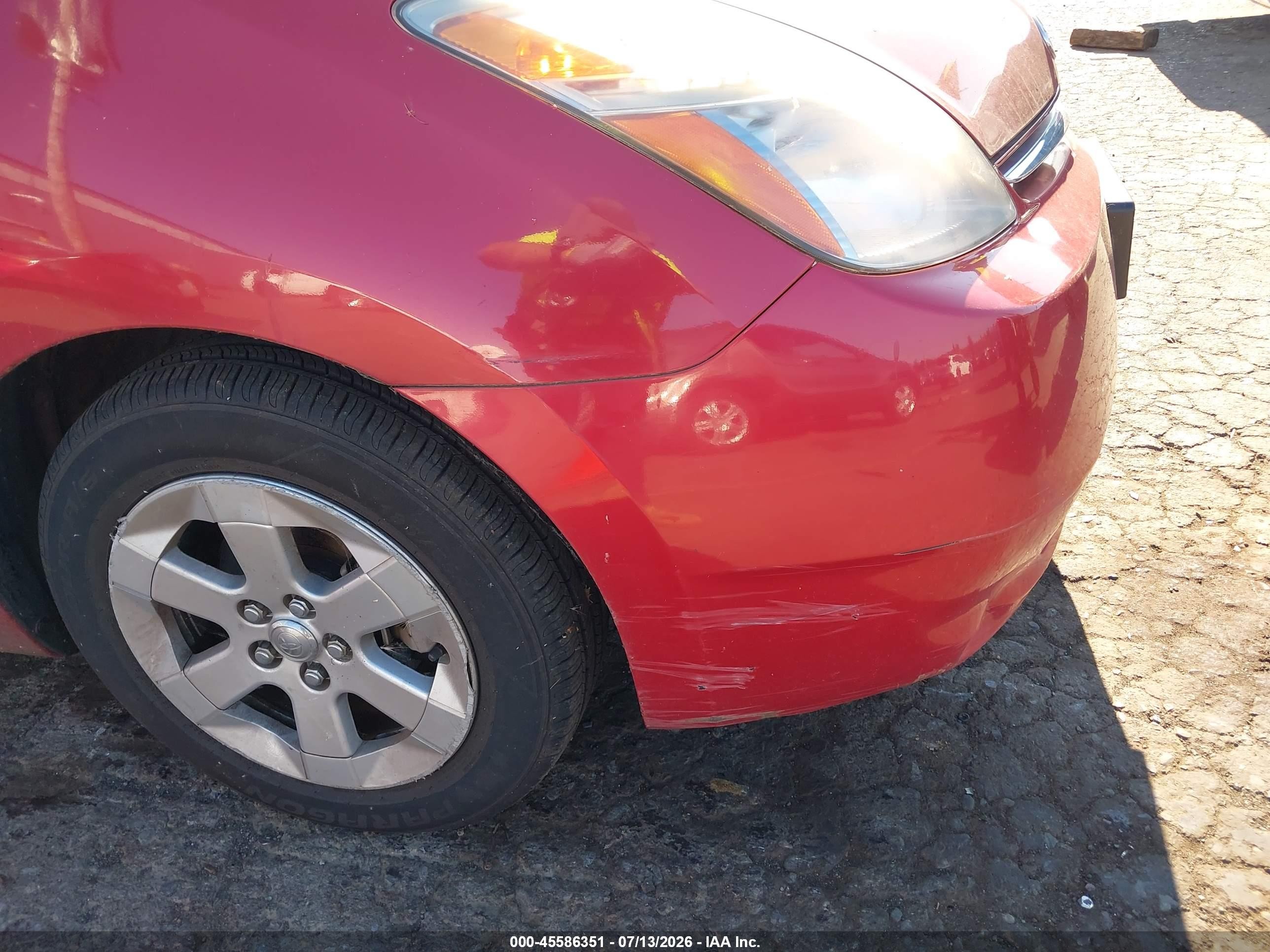 2007 Toyota Prius   Красный vin: JTDKB20UX77634595