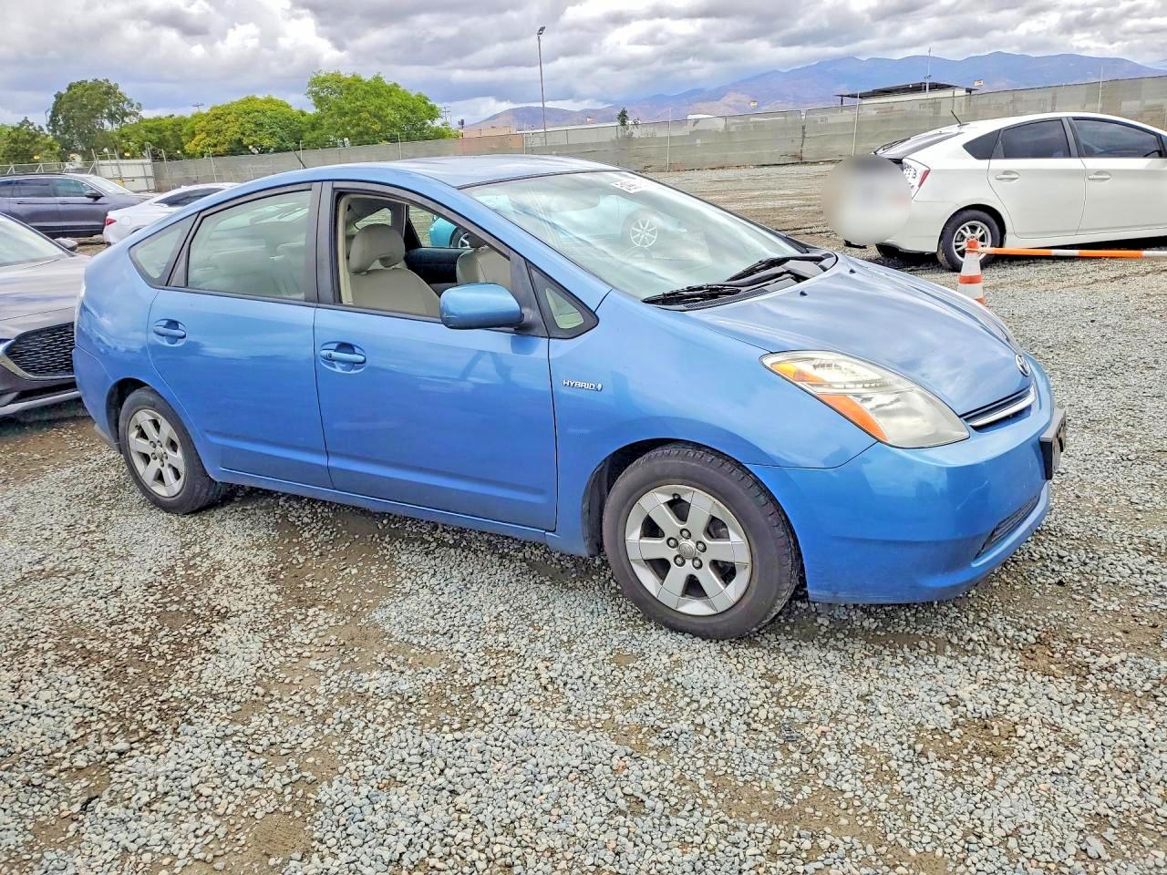 2007 Toyota Prius Base Blue vin: JTDKB20UX77685479