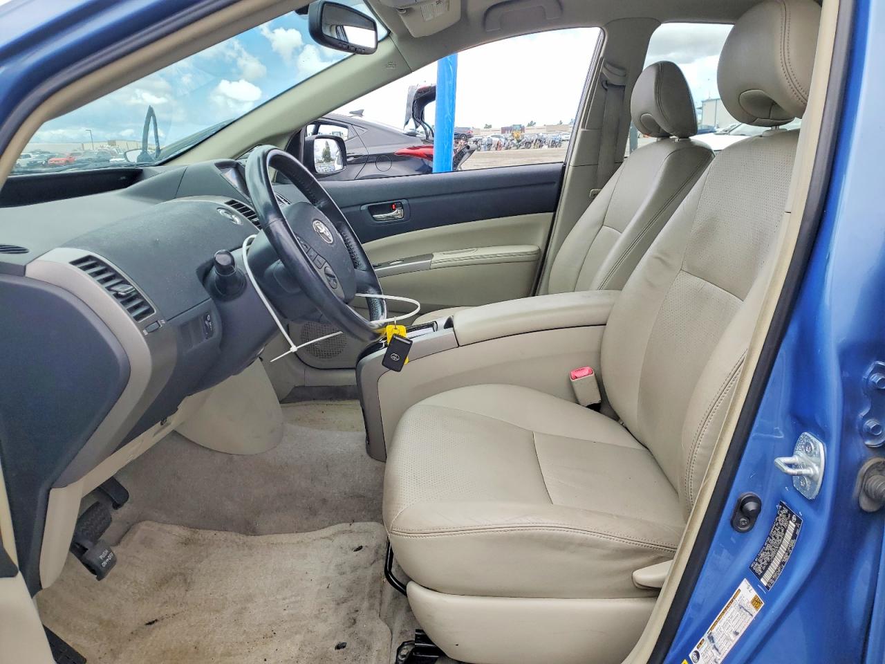 2007 Toyota Prius Base Blue vin: JTDKB20UX77685479