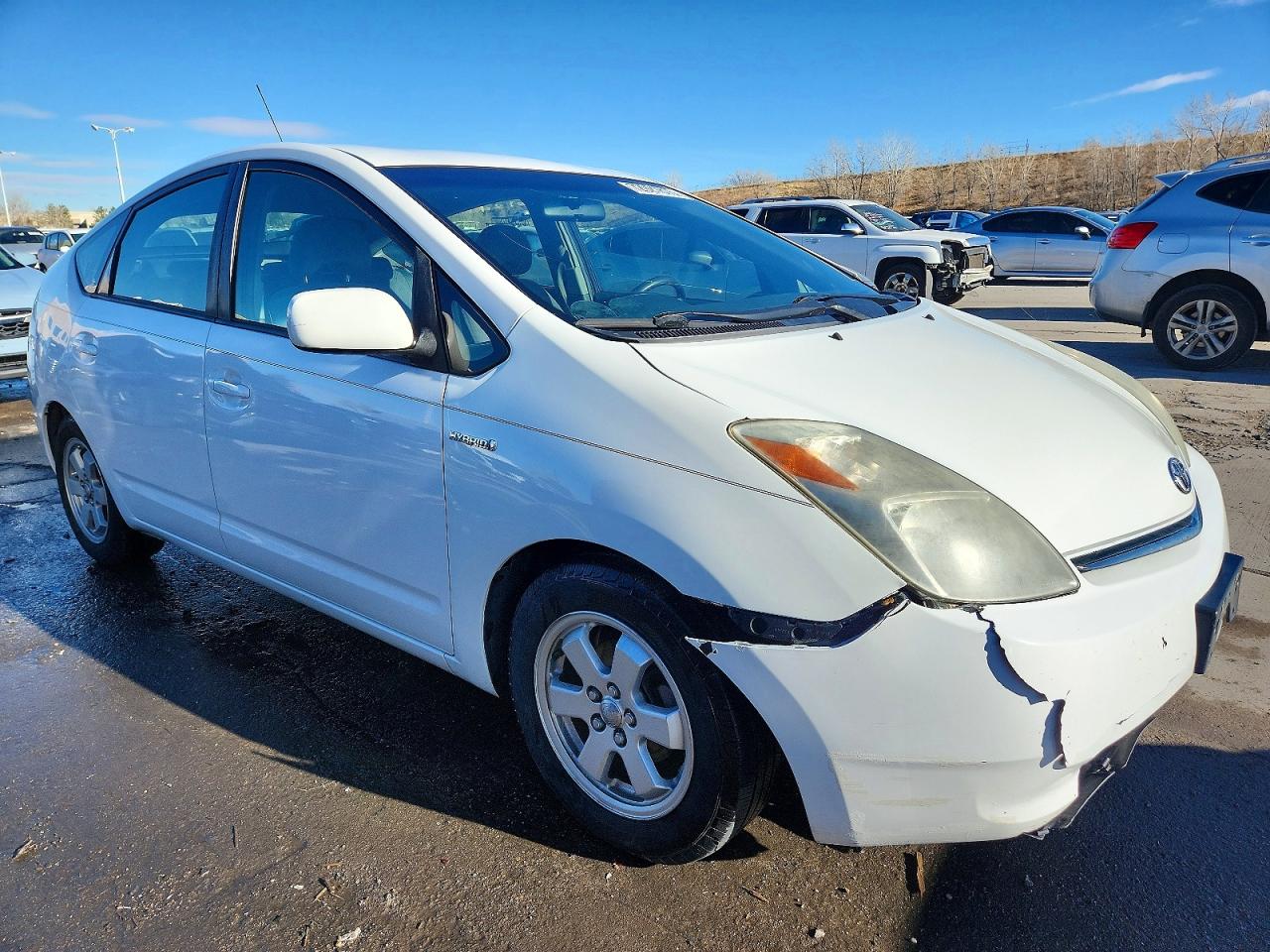 2008 Toyota Prius Standard White vin: JTDKB20UX83303492