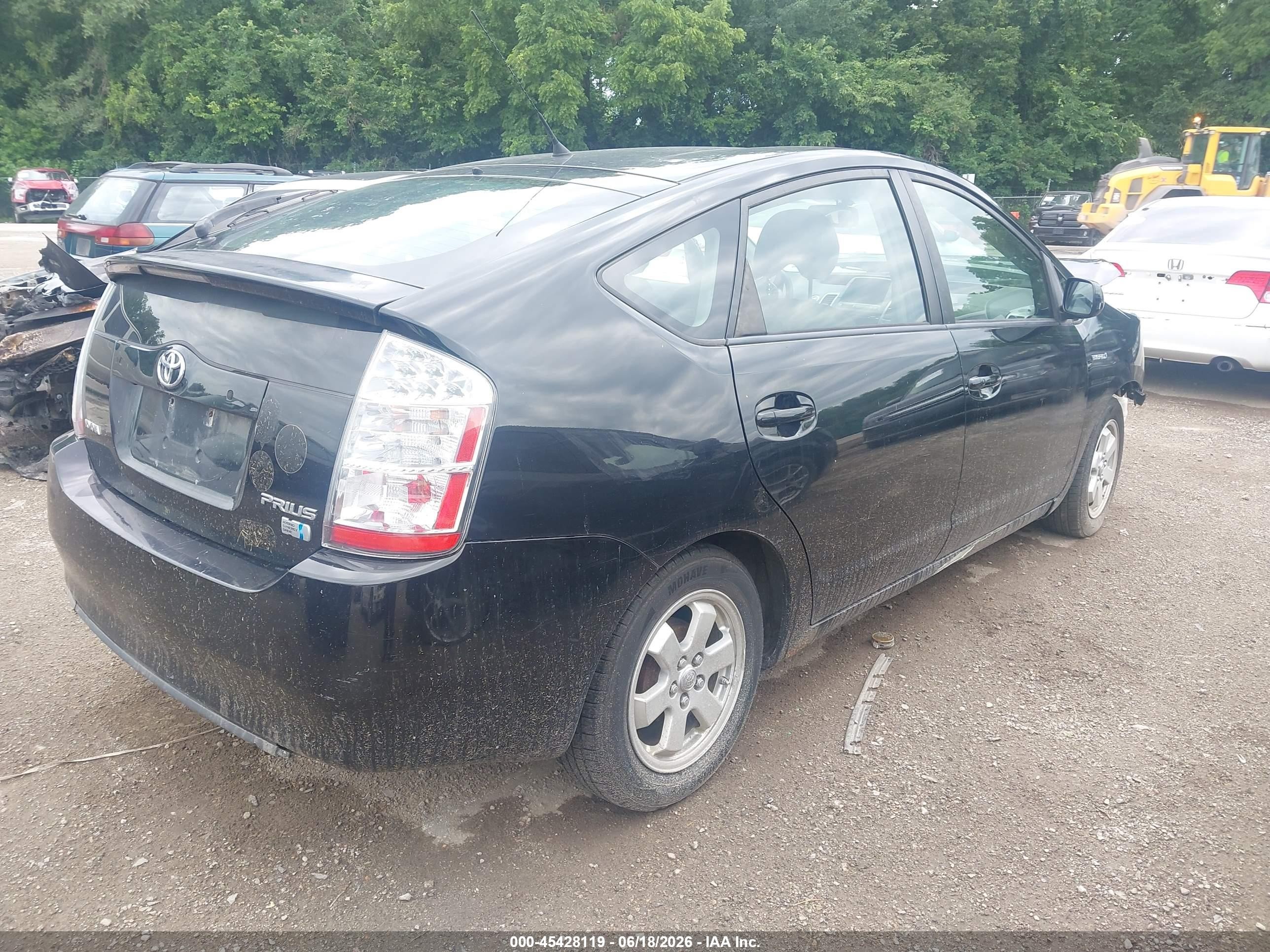 2008 Toyota Prius Black vin: JTDKB20UX83308501