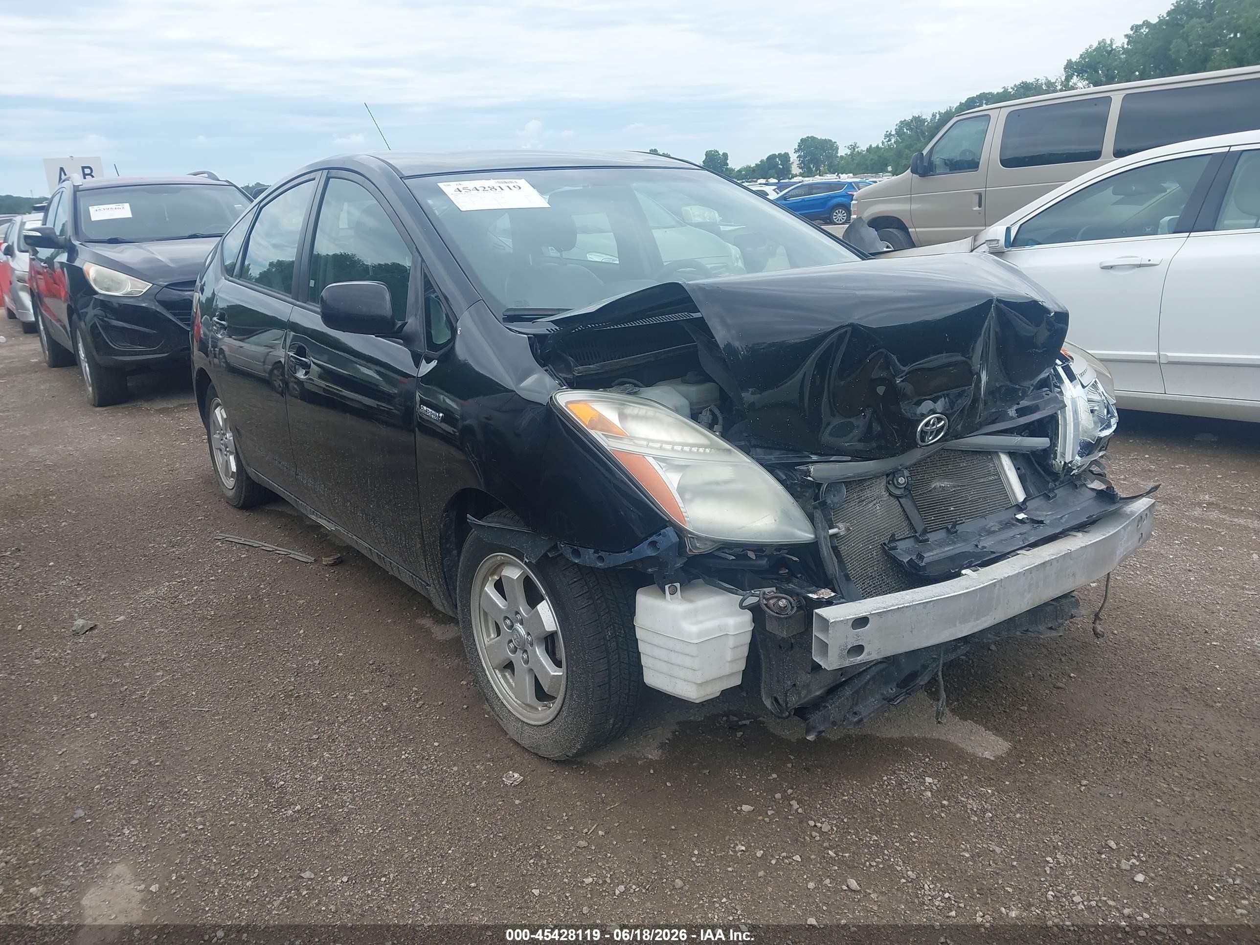 2008 Toyota Prius Black vin: JTDKB20UX83308501