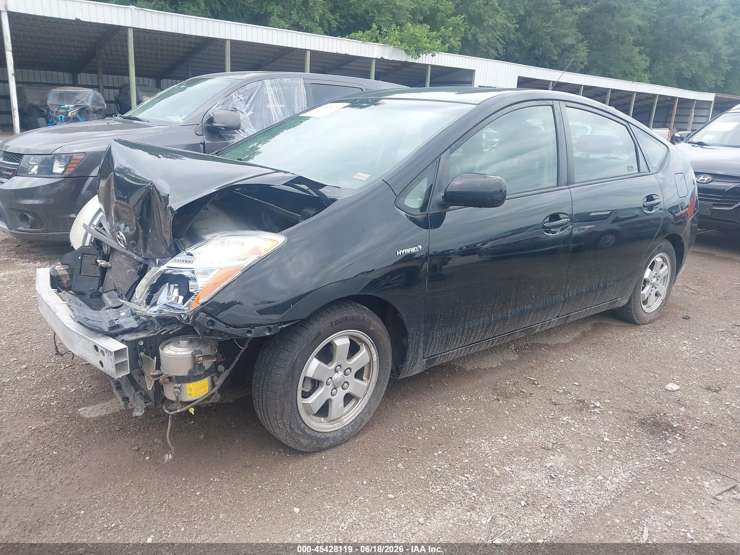 2008 Toyota Prius Black vin: JTDKB20UX83308501