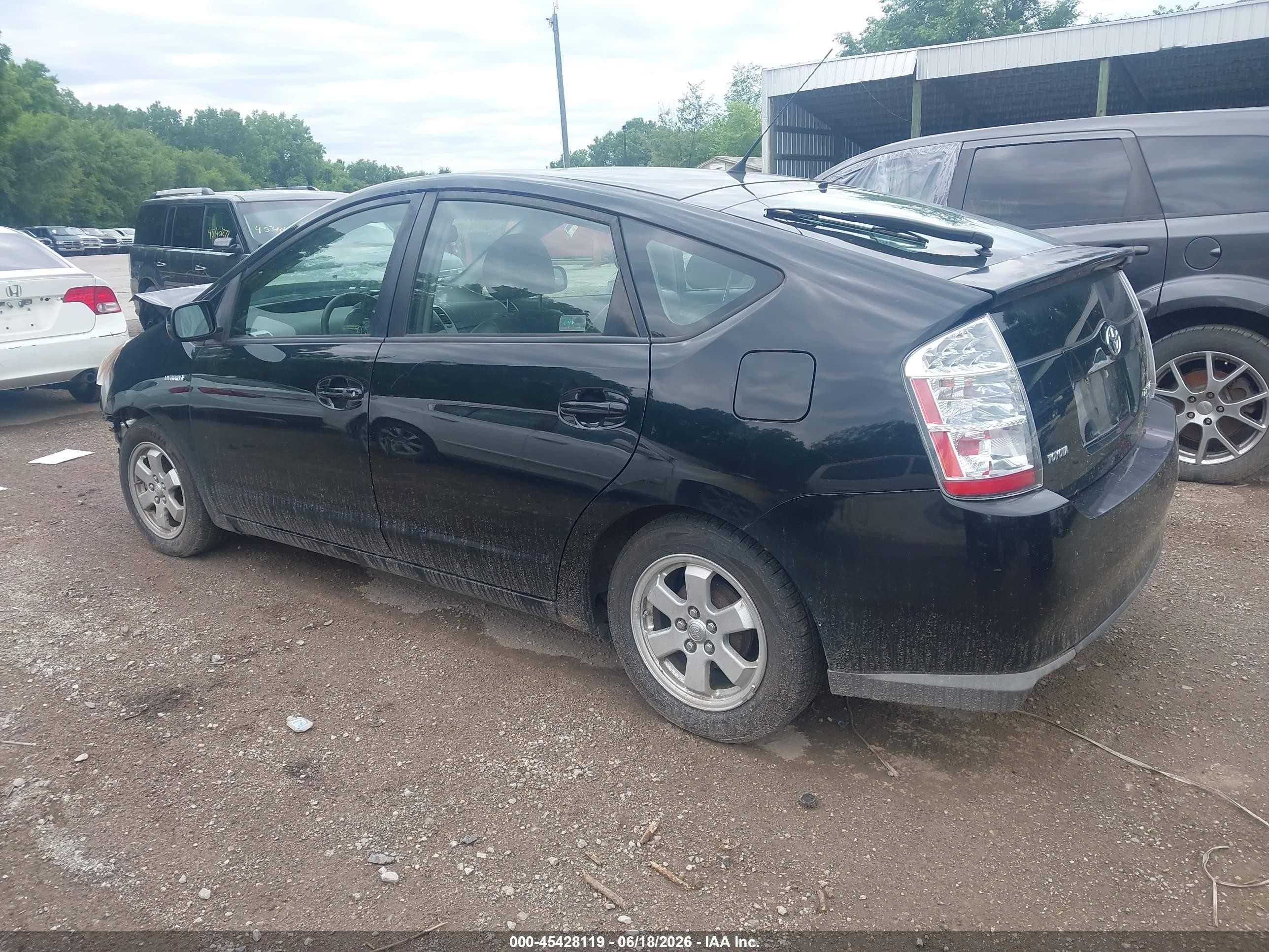 2008 Toyota Prius Black vin: JTDKB20UX83308501