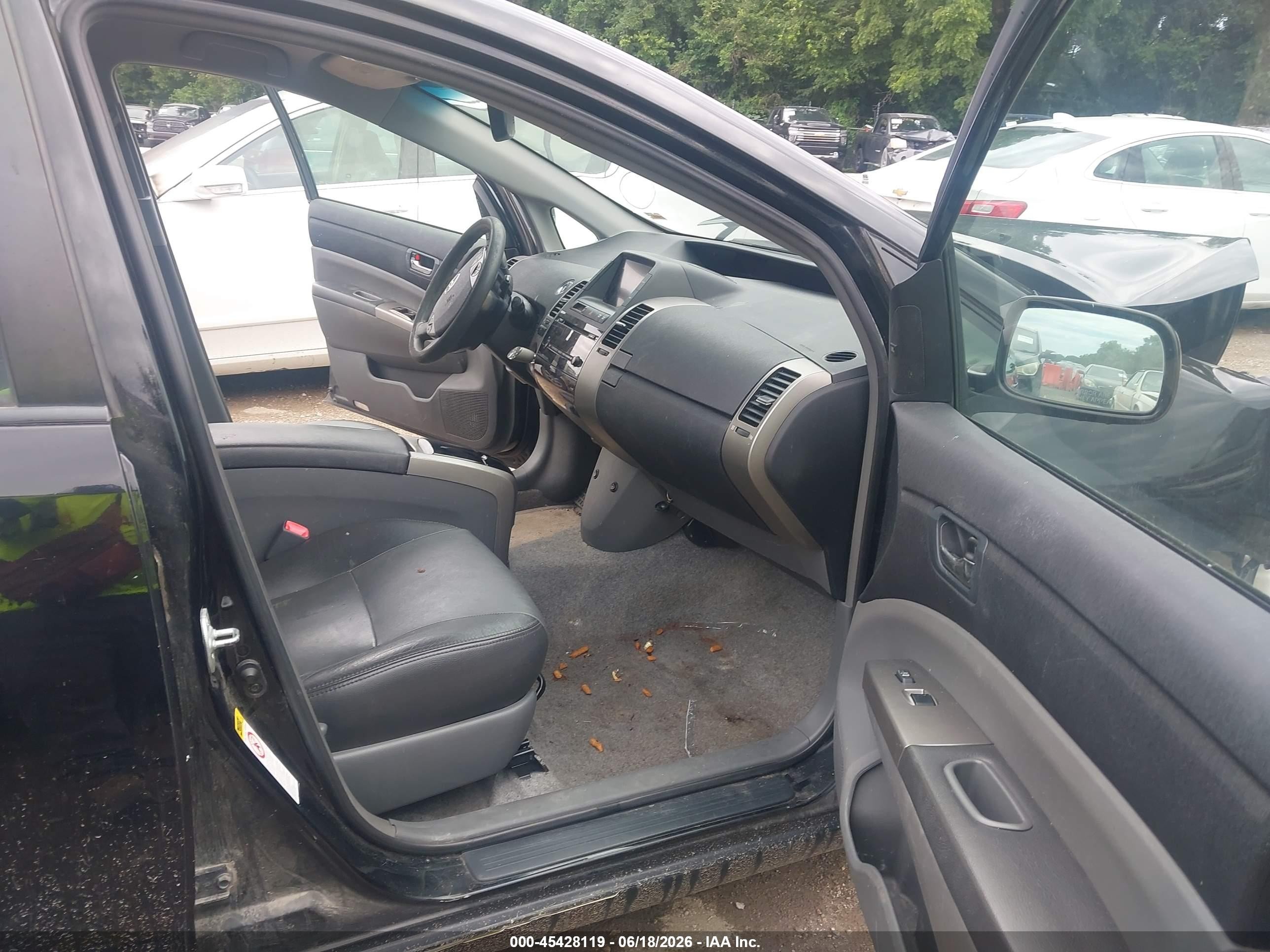 2008 Toyota Prius Black vin: JTDKB20UX83308501