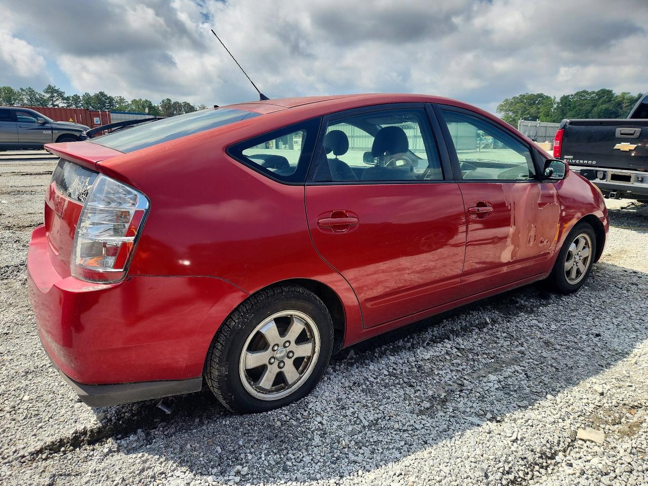 2008 Toyota Prius Base Red vin: JTDKB20UX83327081