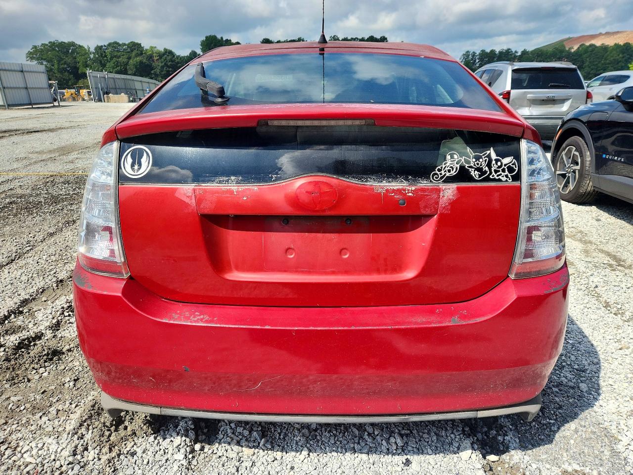 2008 Toyota Prius Base Red vin: JTDKB20UX83327081