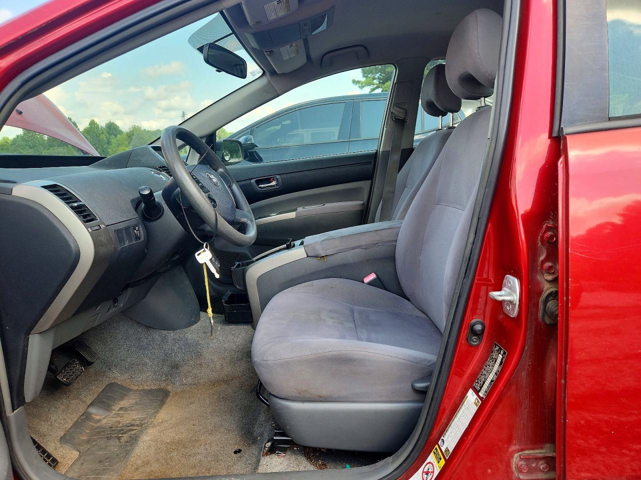 2008 Toyota Prius Base Red vin: JTDKB20UX83327081