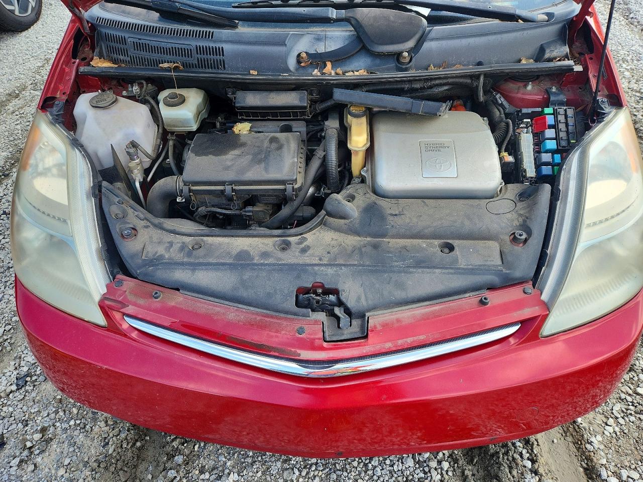 2008 Toyota Prius Base Red vin: JTDKB20UX83327081