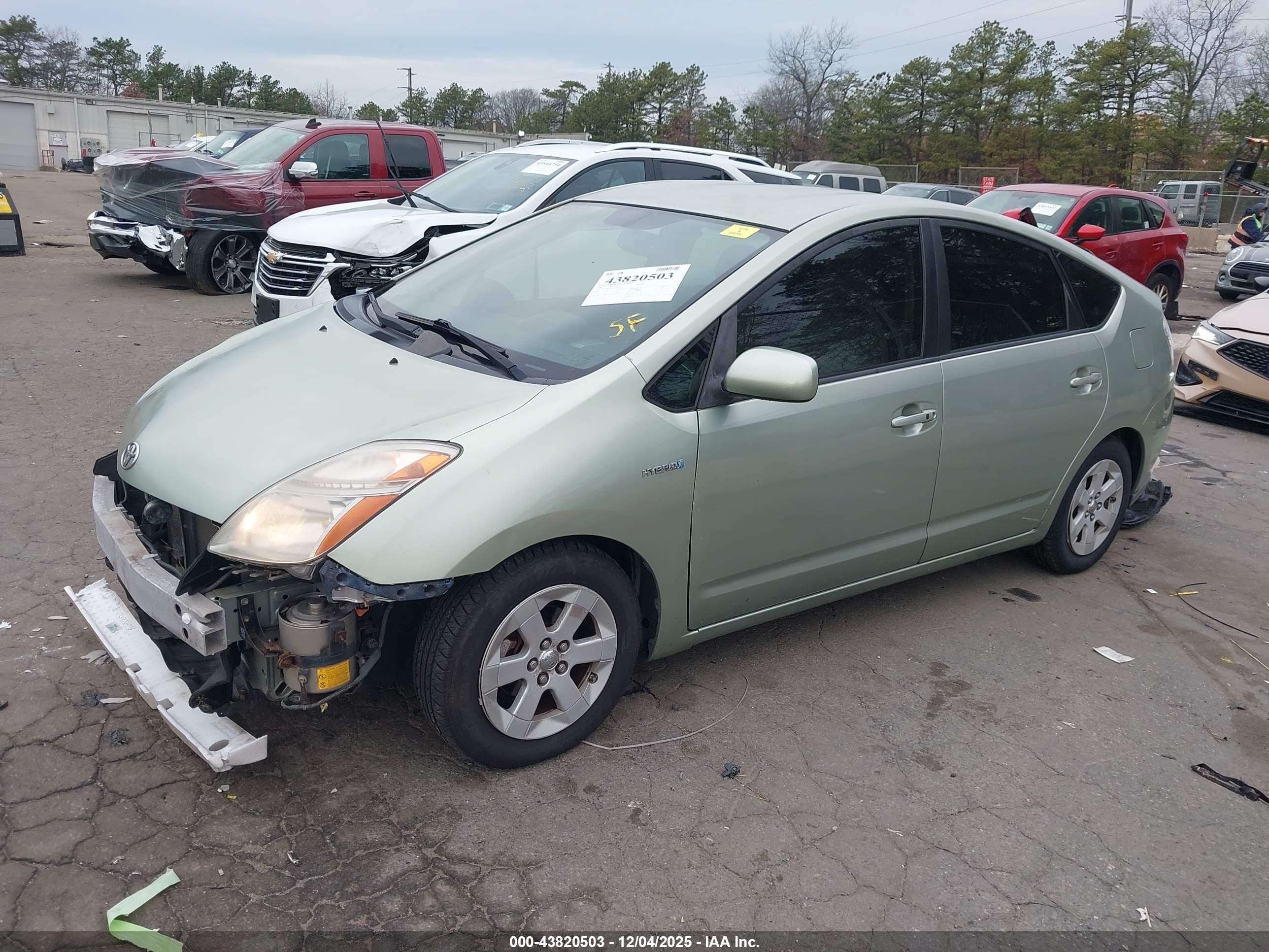 2008 Toyota Prius Зеленый vin: JTDKB20UX83365703