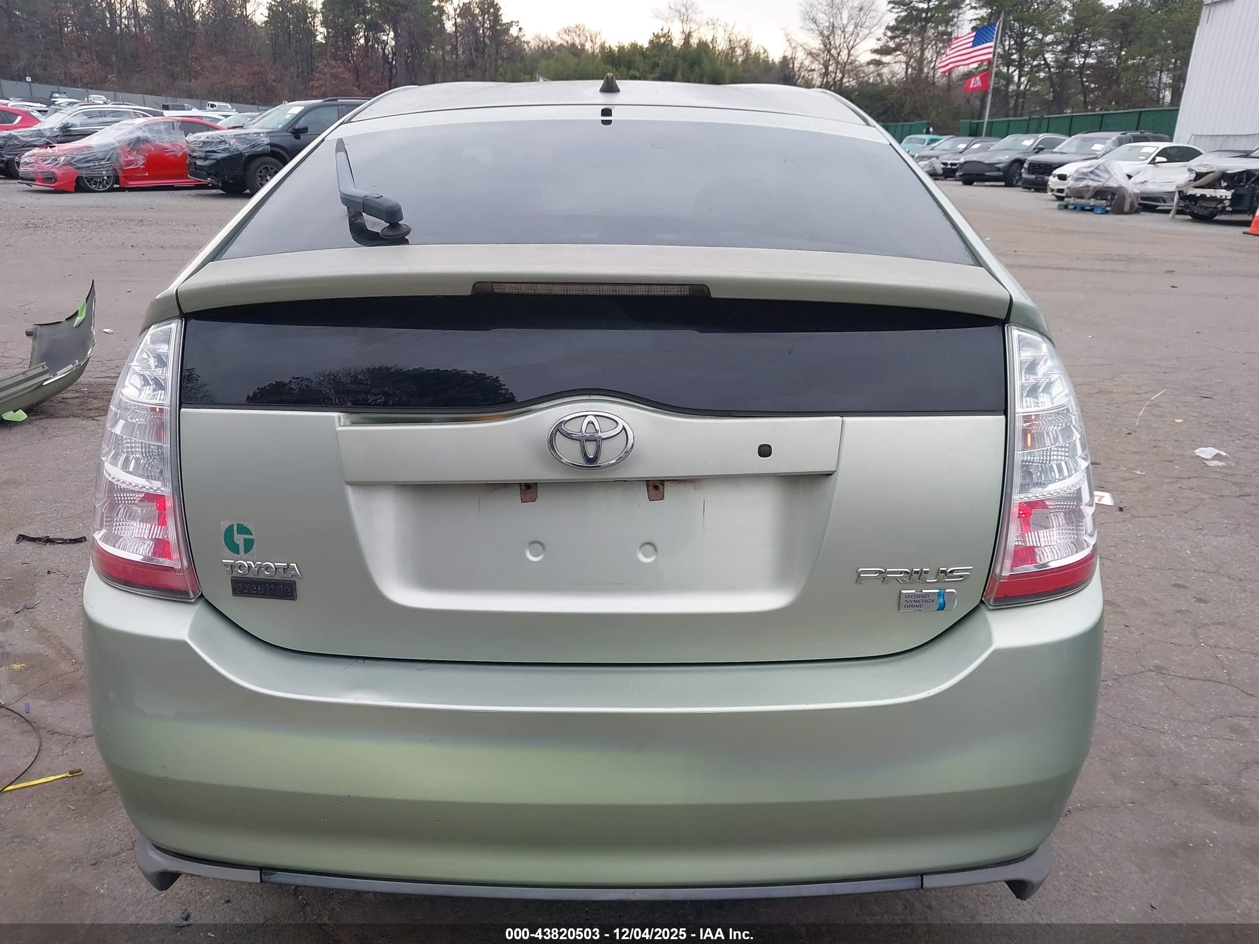 2008 Toyota Prius Зеленый vin: JTDKB20UX83365703