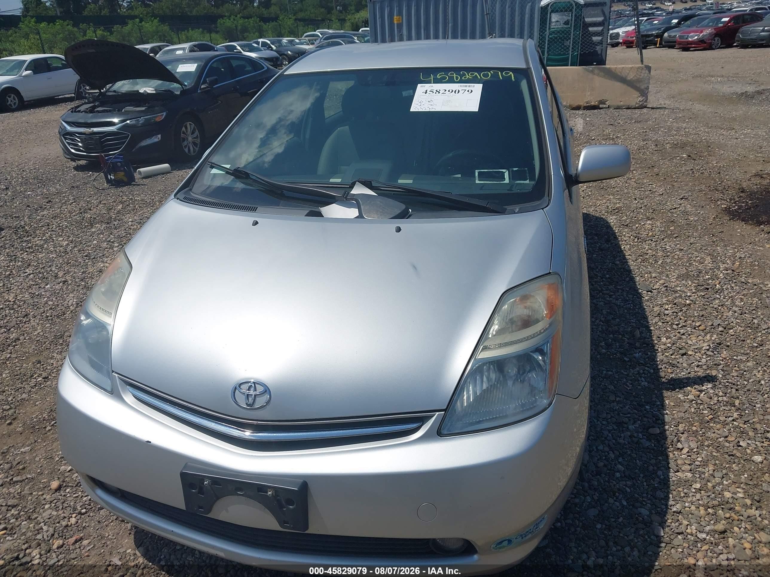 2008 Toyota Prius   Silver vin: JTDKB20UX83369900
