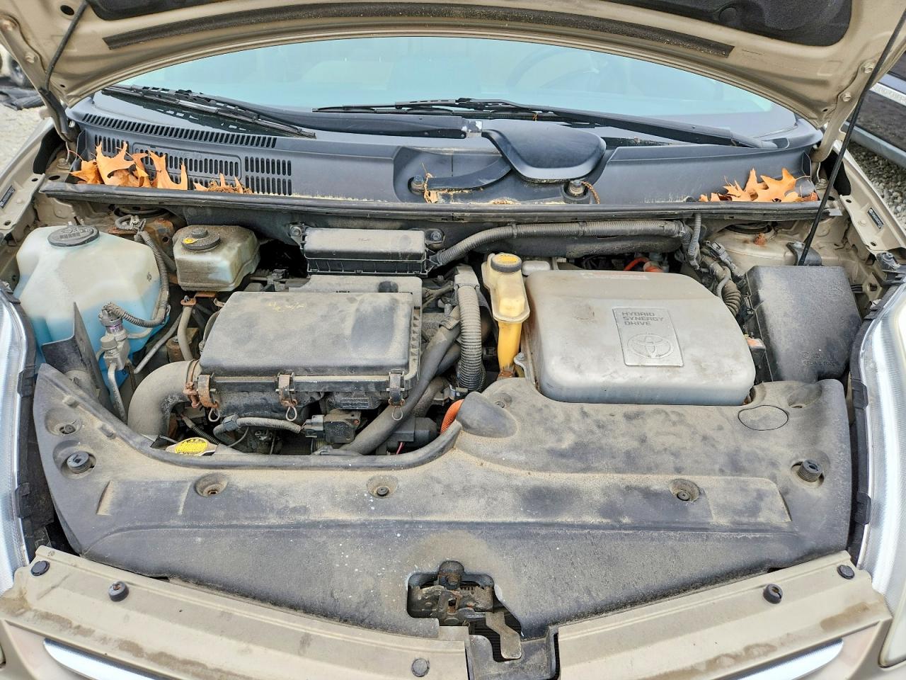 2008 Toyota Prius Base Желто-коричневый vin: JTDKB20UX83383103