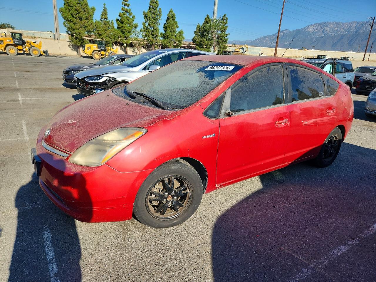 2008 Toyota Prius Base Red vin: JTDKB20UX83388981