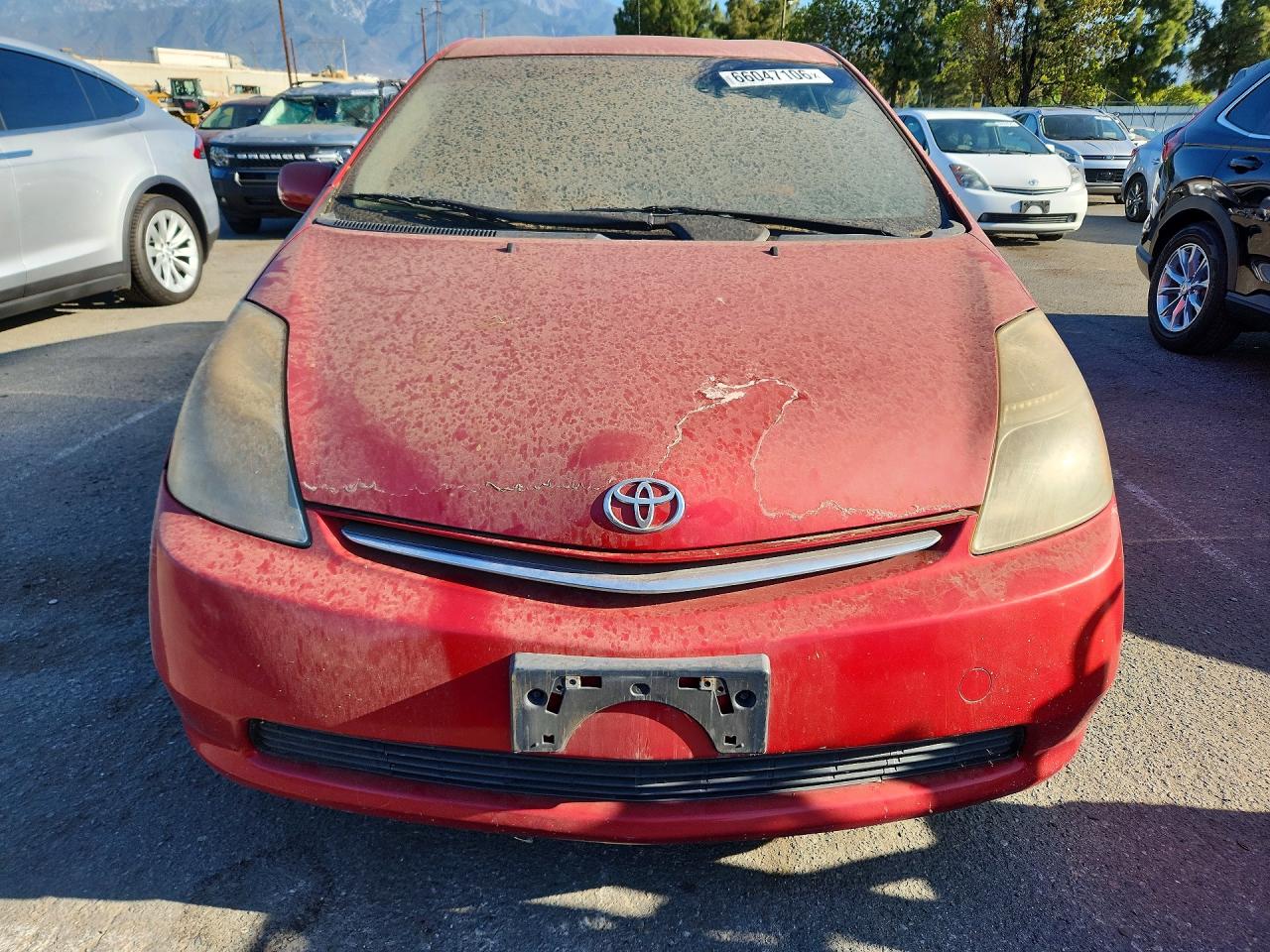 2008 Toyota Prius Base Red vin: JTDKB20UX83388981