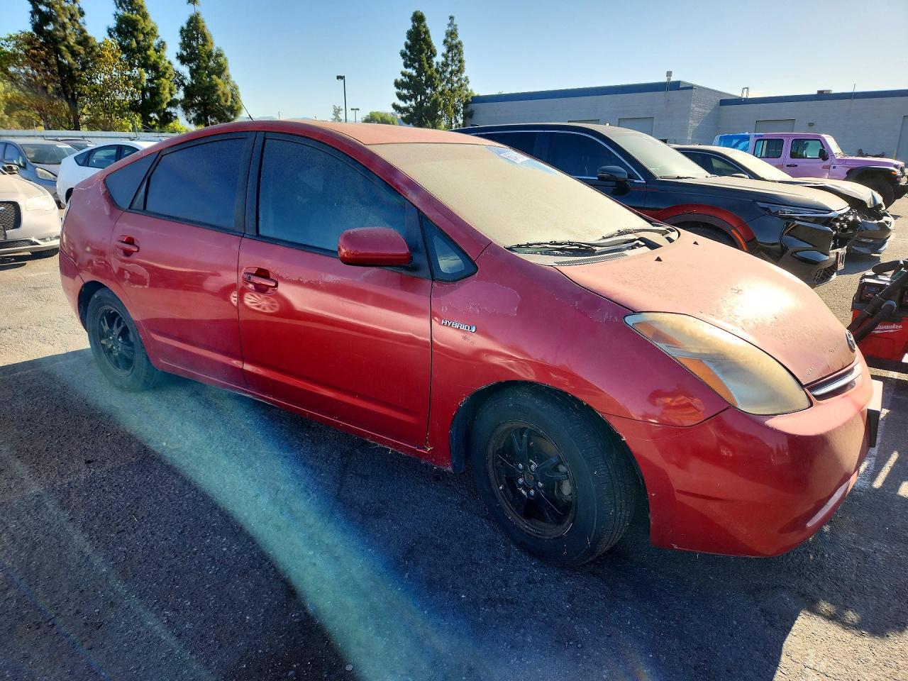 2008 Toyota Prius Base Red vin: JTDKB20UX83388981