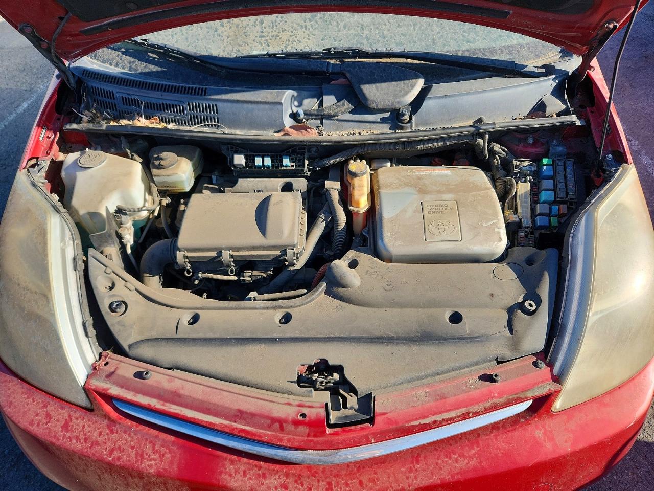 2008 Toyota Prius Base Red vin: JTDKB20UX83388981