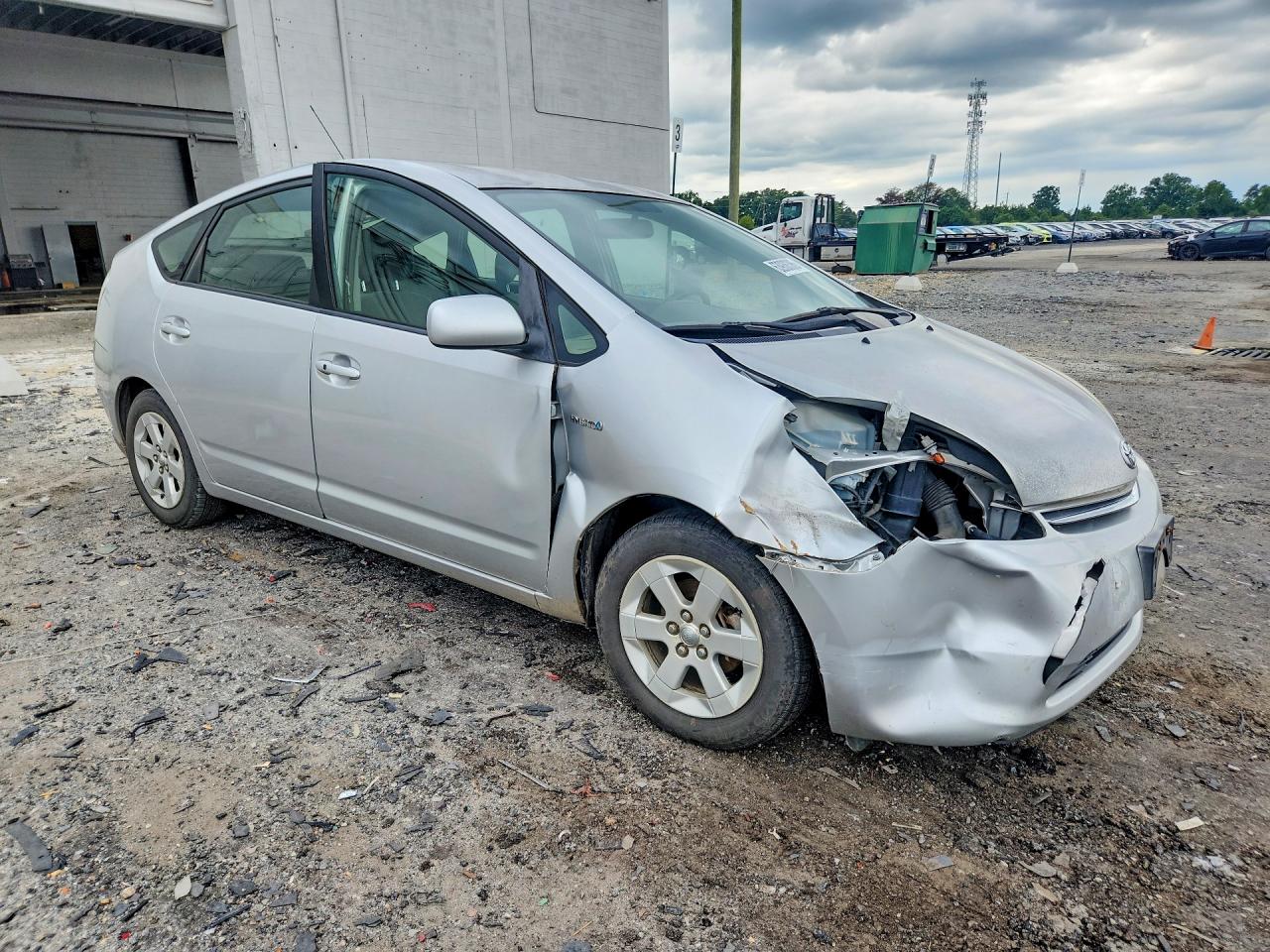 2008 Toyota Prius Base Gray vin: JTDKB20UX83390665