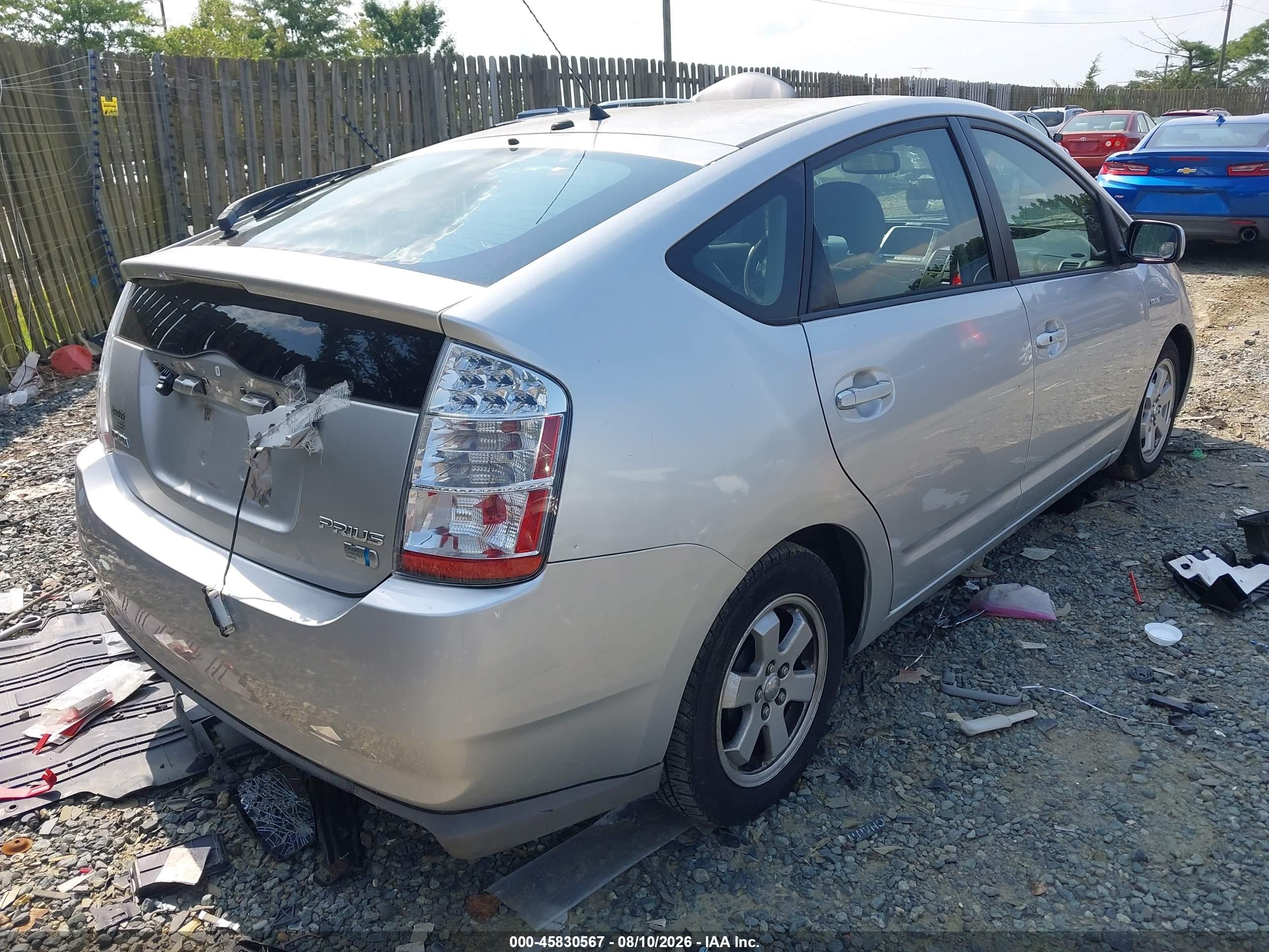 2008 Toyota Prius   Silver vin: JTDKB20UX83394036
