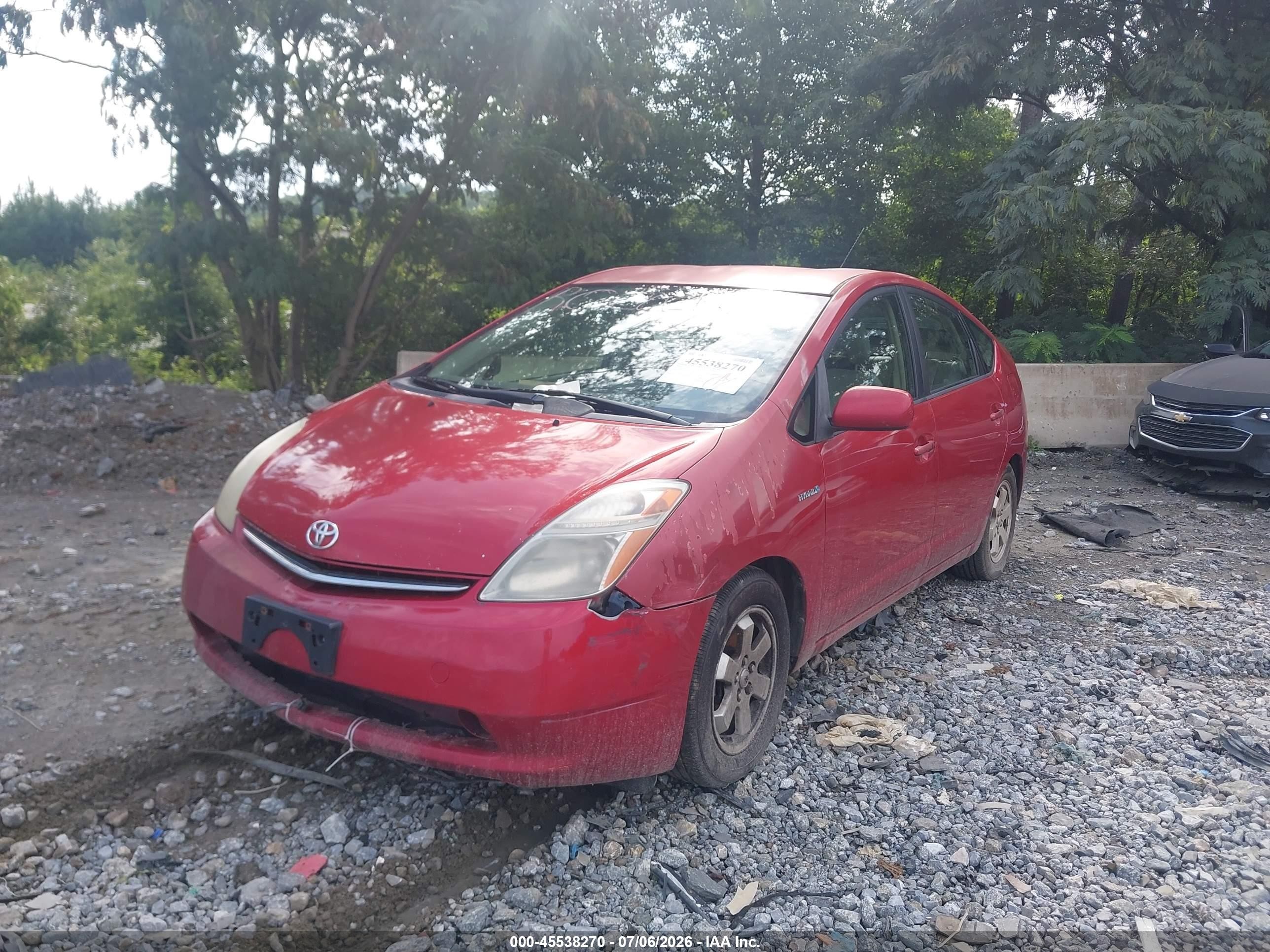 2008 Toyota Prius   Red vin: JTDKB20UX83403303