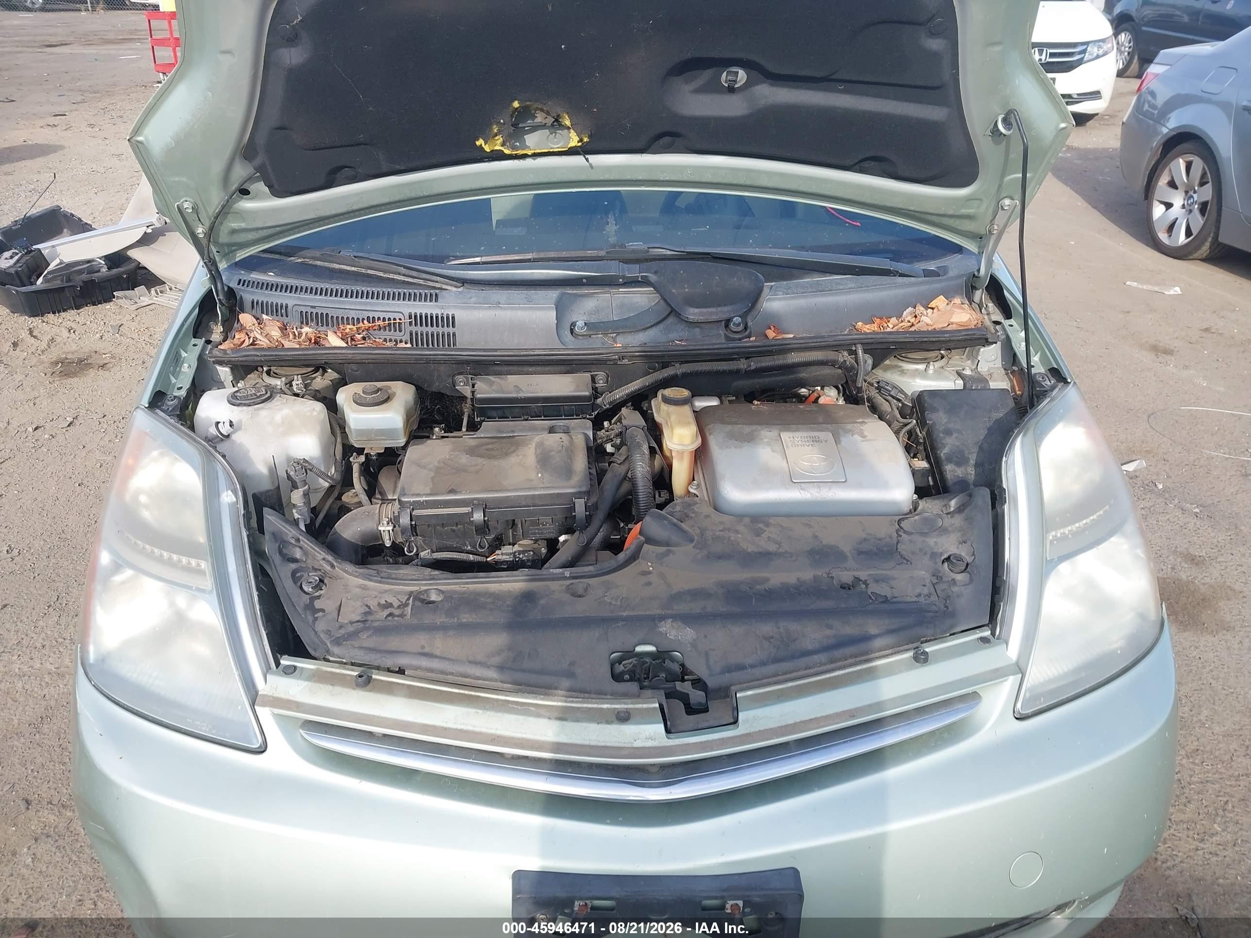 2008 Toyota Prius   Green vin: JTDKB20UX83413412