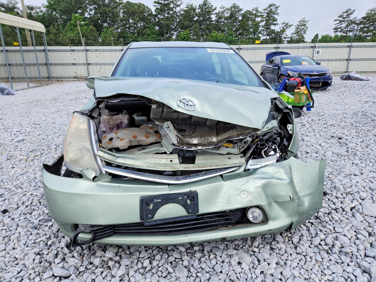 2008 Toyota Prius Base Зеленый vin: JTDKB20UX83420912