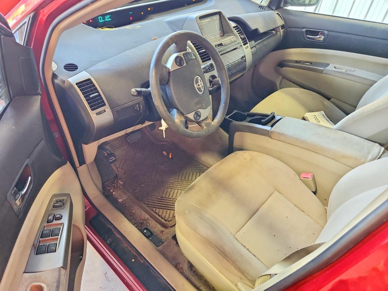 2008 Toyota Prius Base Red vin: JTDKB20UX83439993