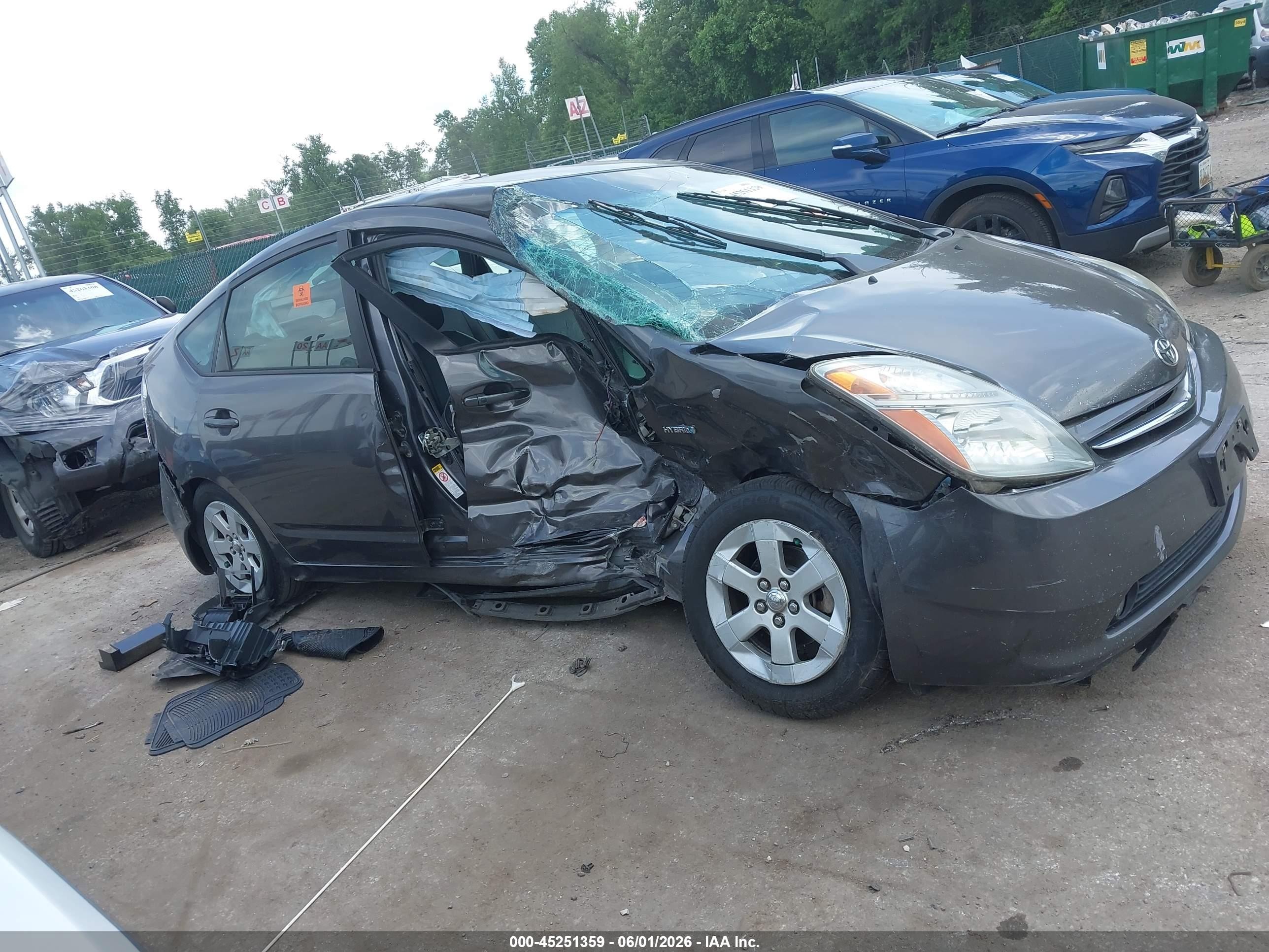 2008 Toyota Prius   Gray vin: JTDKB20UX83440836