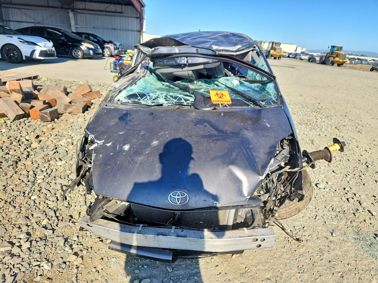 2008 Toyota Prius Base Gray vin: JTDKB20UX83453442