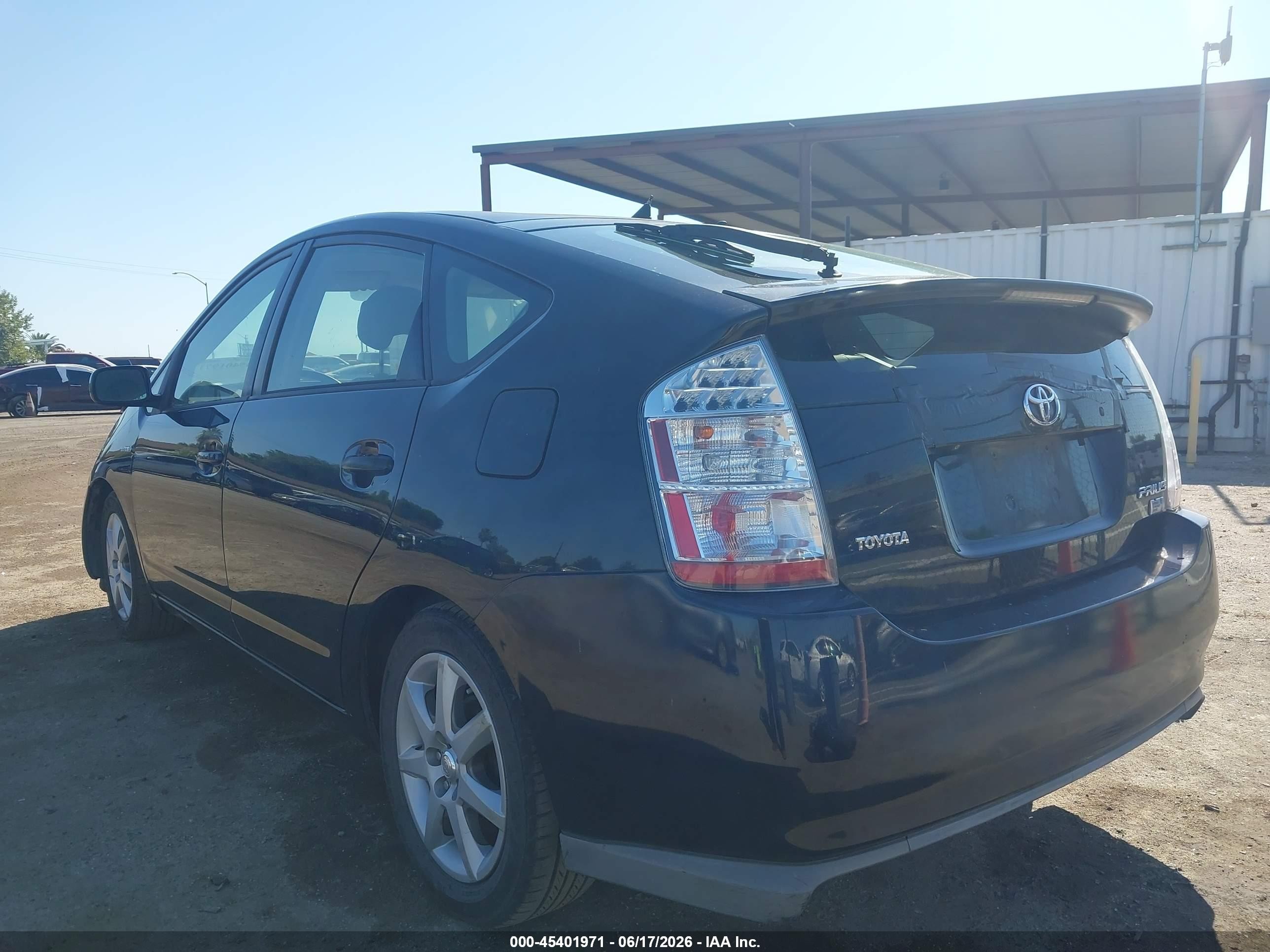 2008 Toyota Prius Touring Black vin: JTDKB20UX87694376