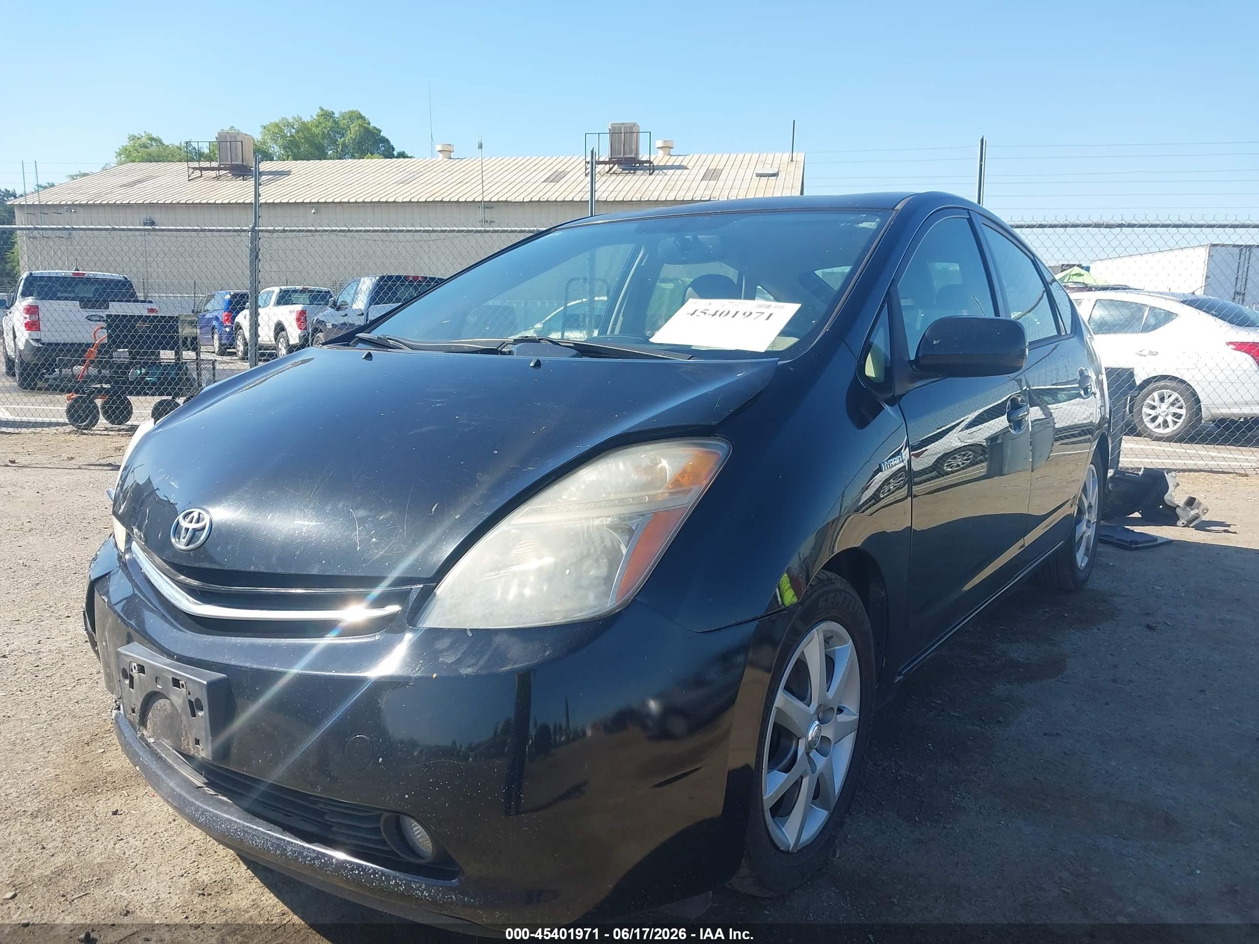 2008 Toyota Prius Touring Black vin: JTDKB20UX87694376