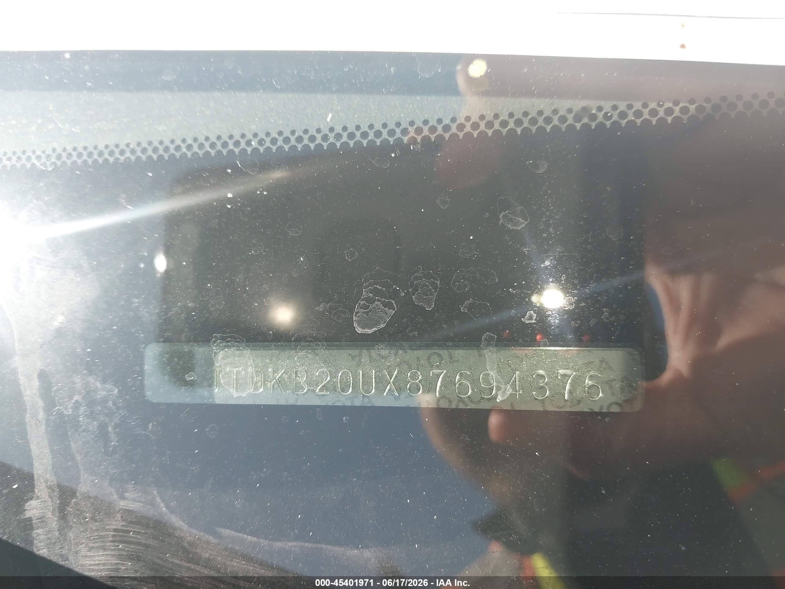 2008 Toyota Prius Touring Black vin: JTDKB20UX87694376