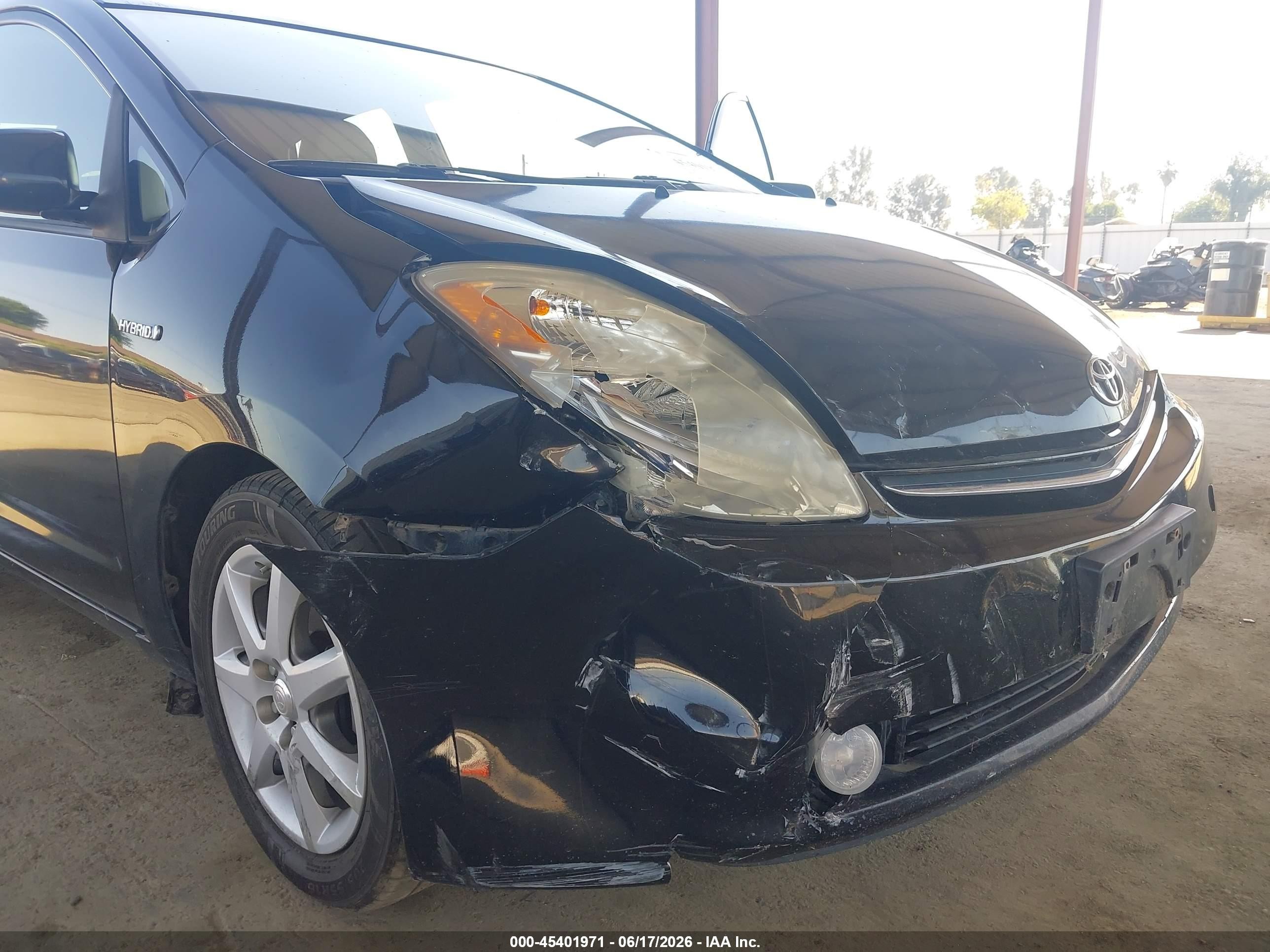 2008 Toyota Prius Touring Black vin: JTDKB20UX87694376