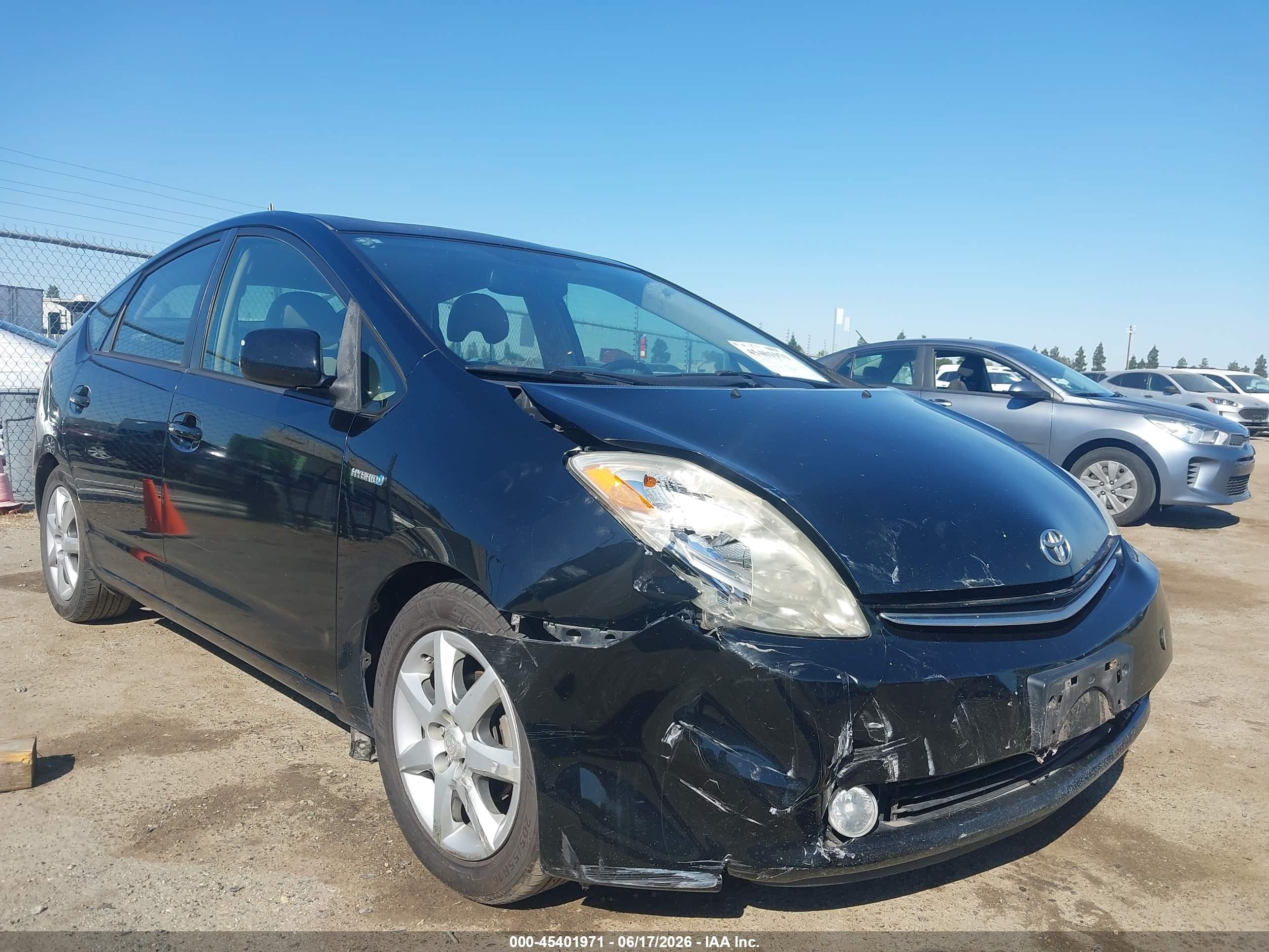 2008 Toyota Prius Touring Black vin: JTDKB20UX87694376