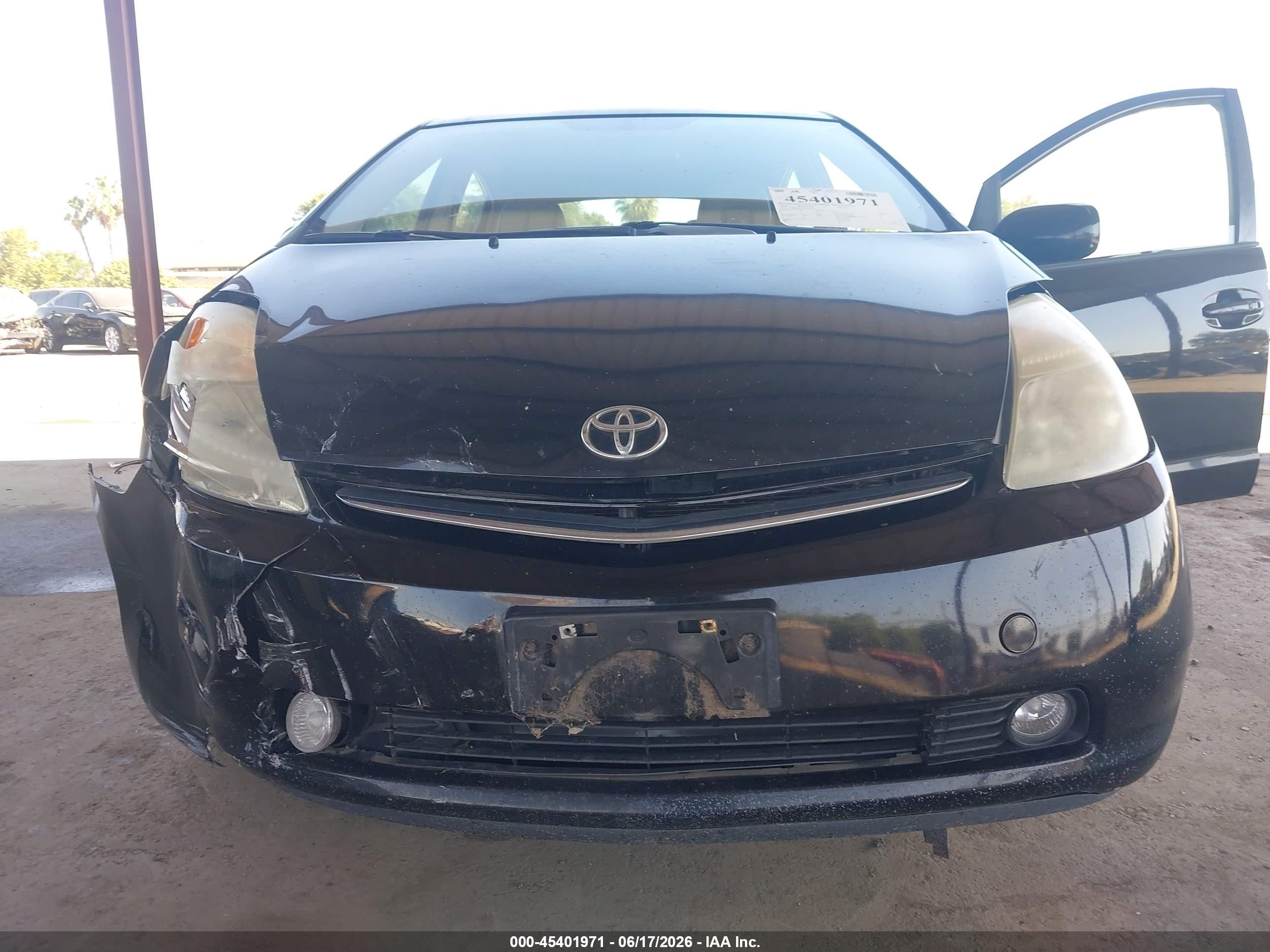 2008 Toyota Prius Touring Black vin: JTDKB20UX87694376