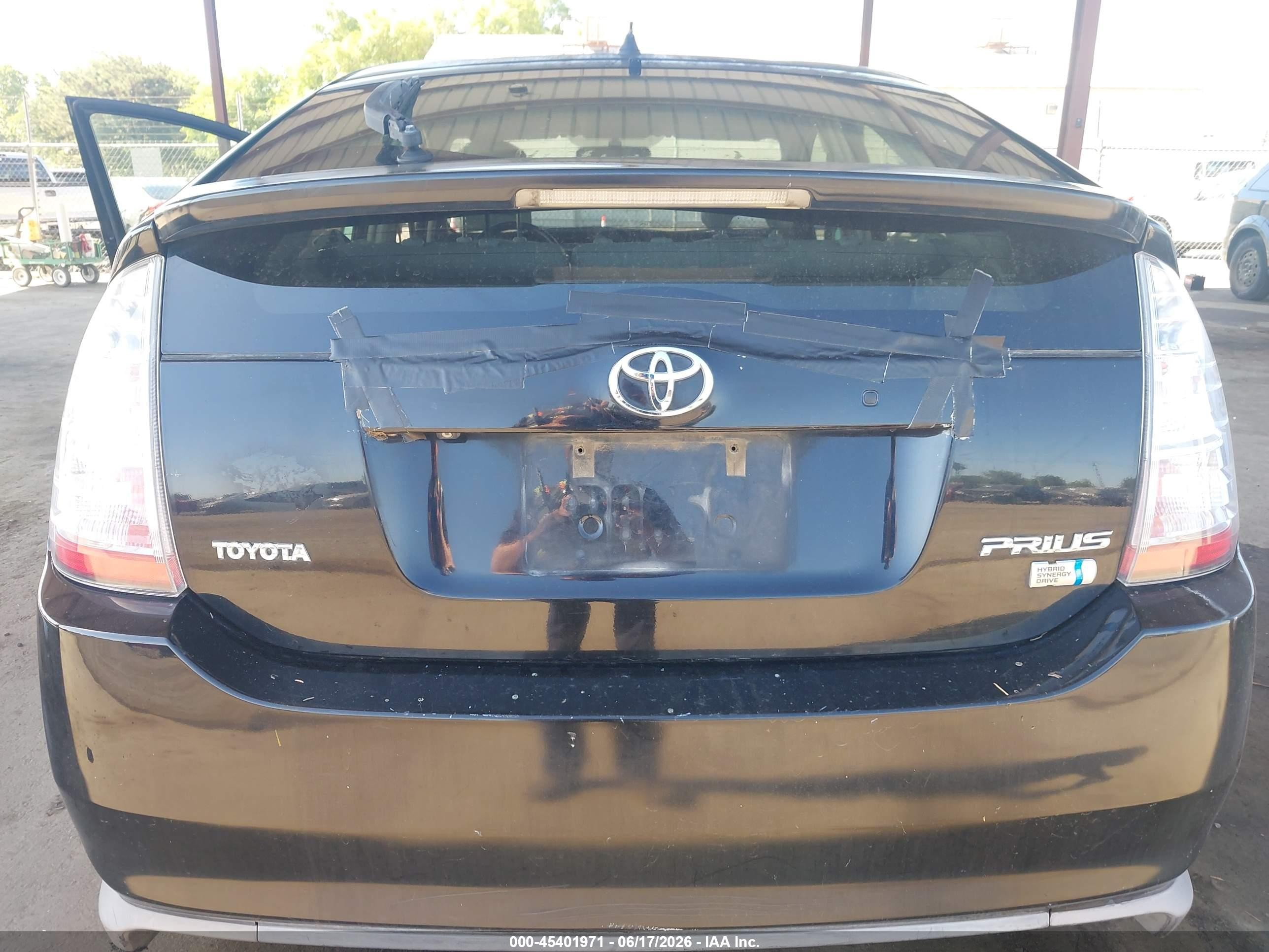 2008 Toyota Prius Touring Black vin: JTDKB20UX87694376