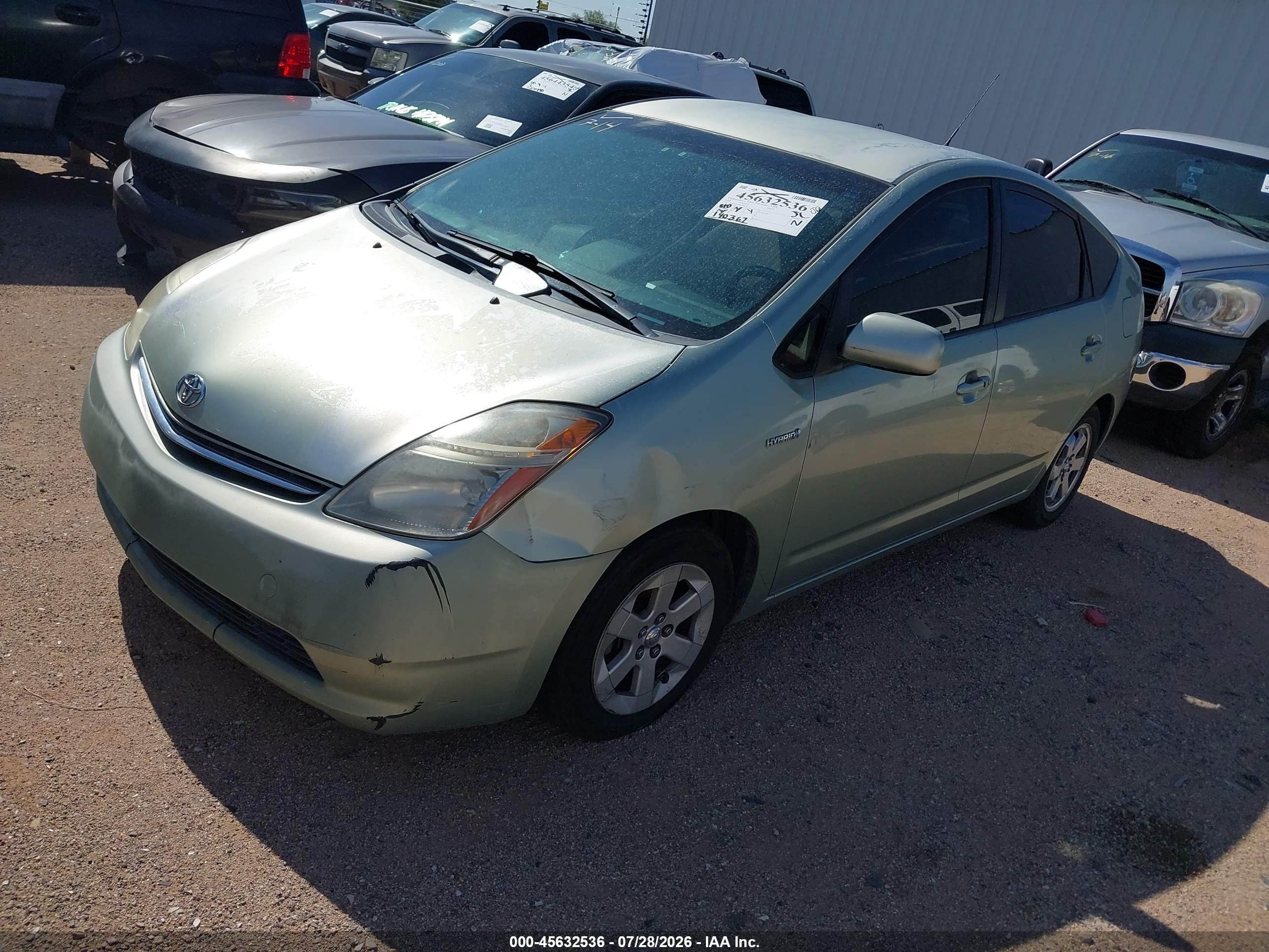 2008 Toyota Prius   Green vin: JTDKB20UX87696158