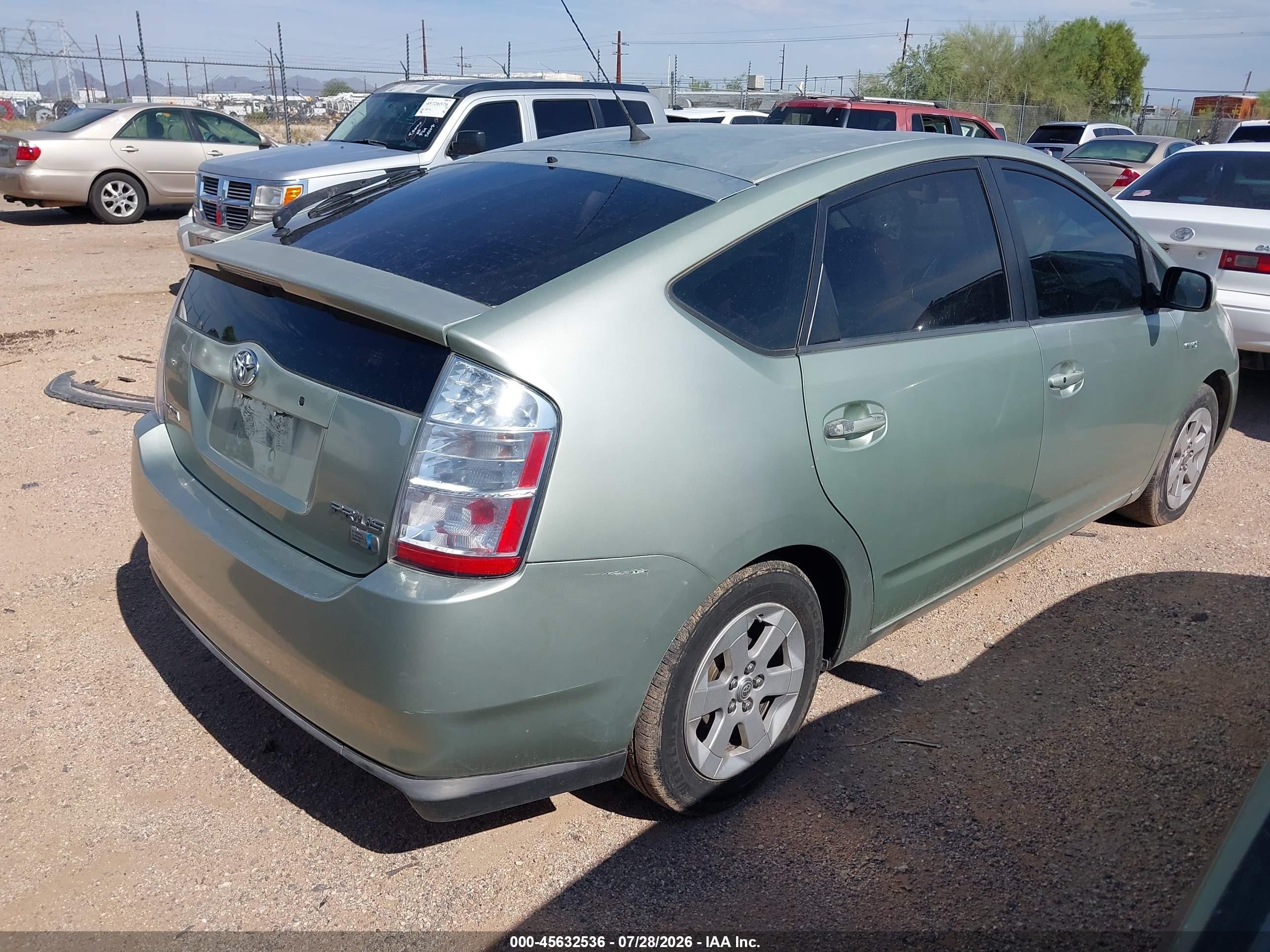 2008 Toyota Prius   Green vin: JTDKB20UX87696158