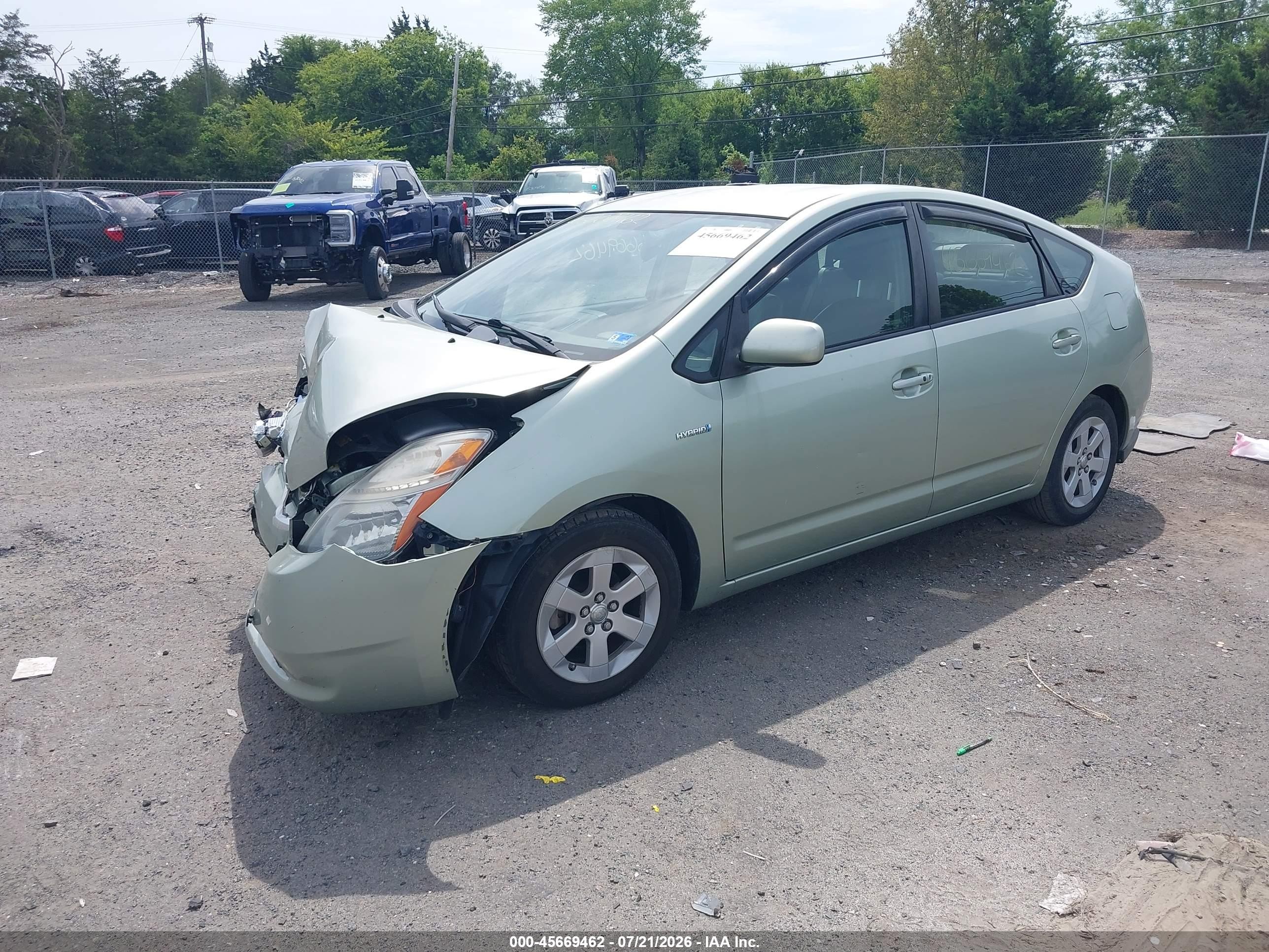 2008 Toyota Prius   Green vin: JTDKB20UX87697505