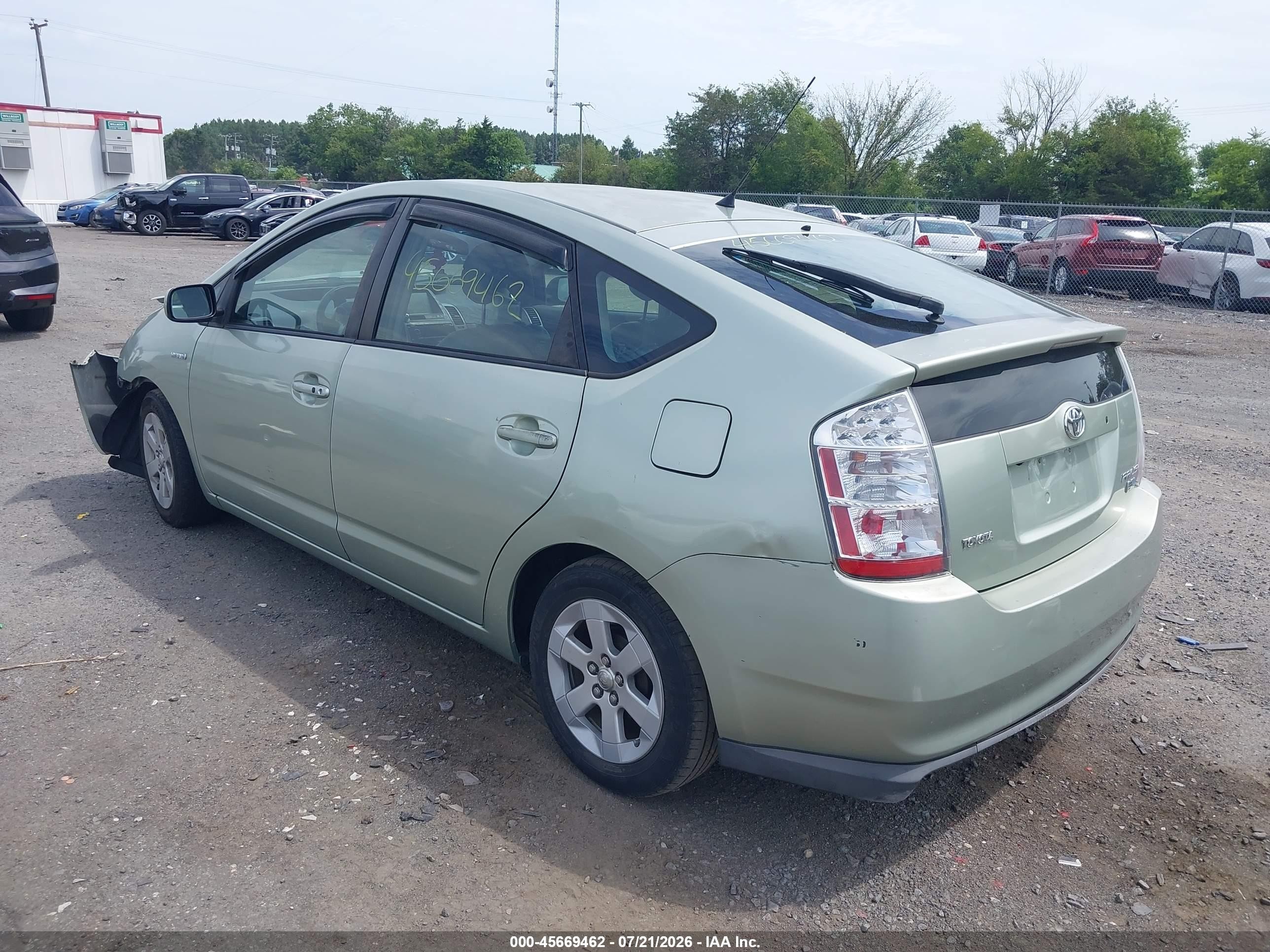 2008 Toyota Prius   Green vin: JTDKB20UX87697505