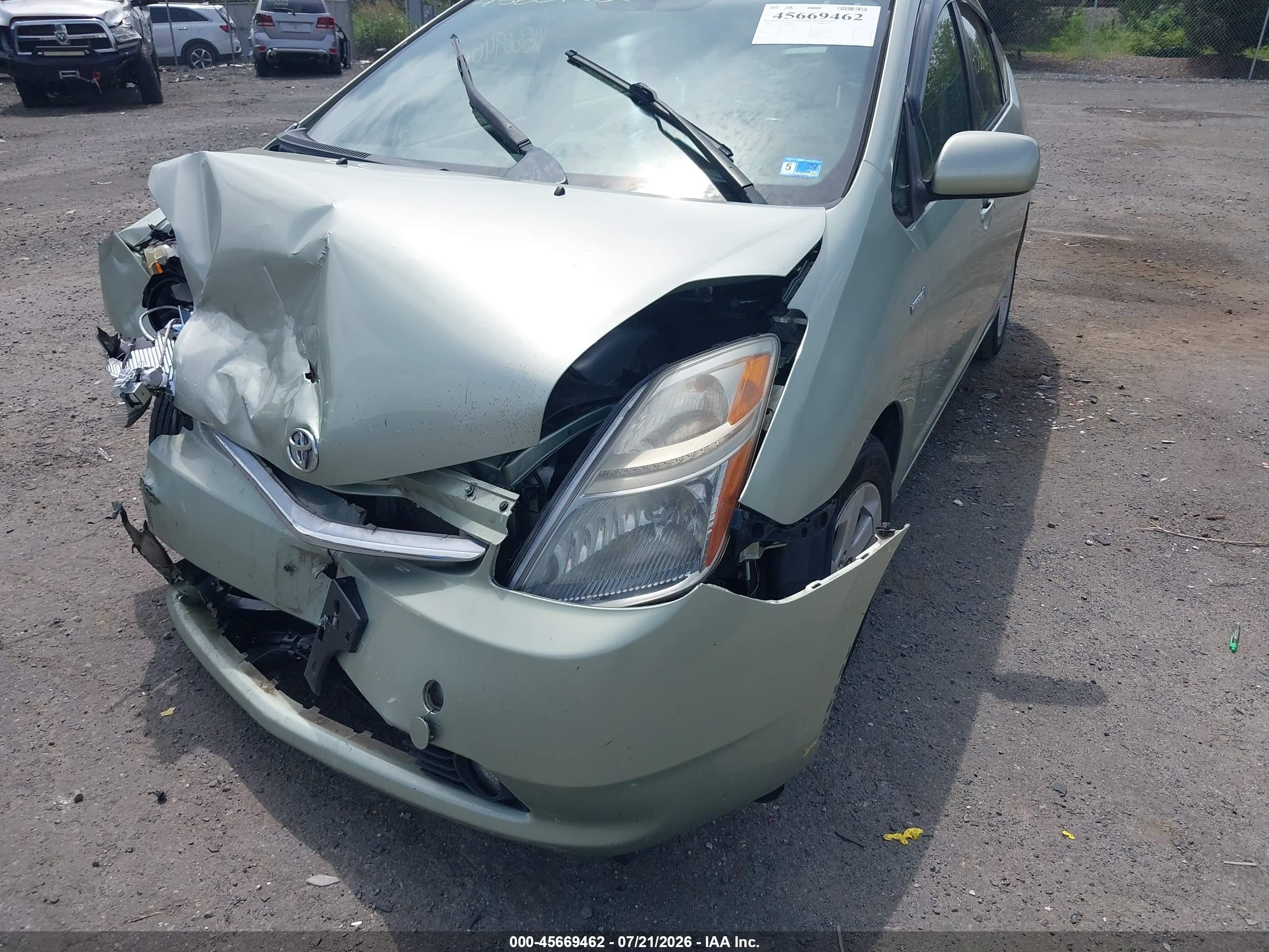 2008 Toyota Prius   Green vin: JTDKB20UX87697505