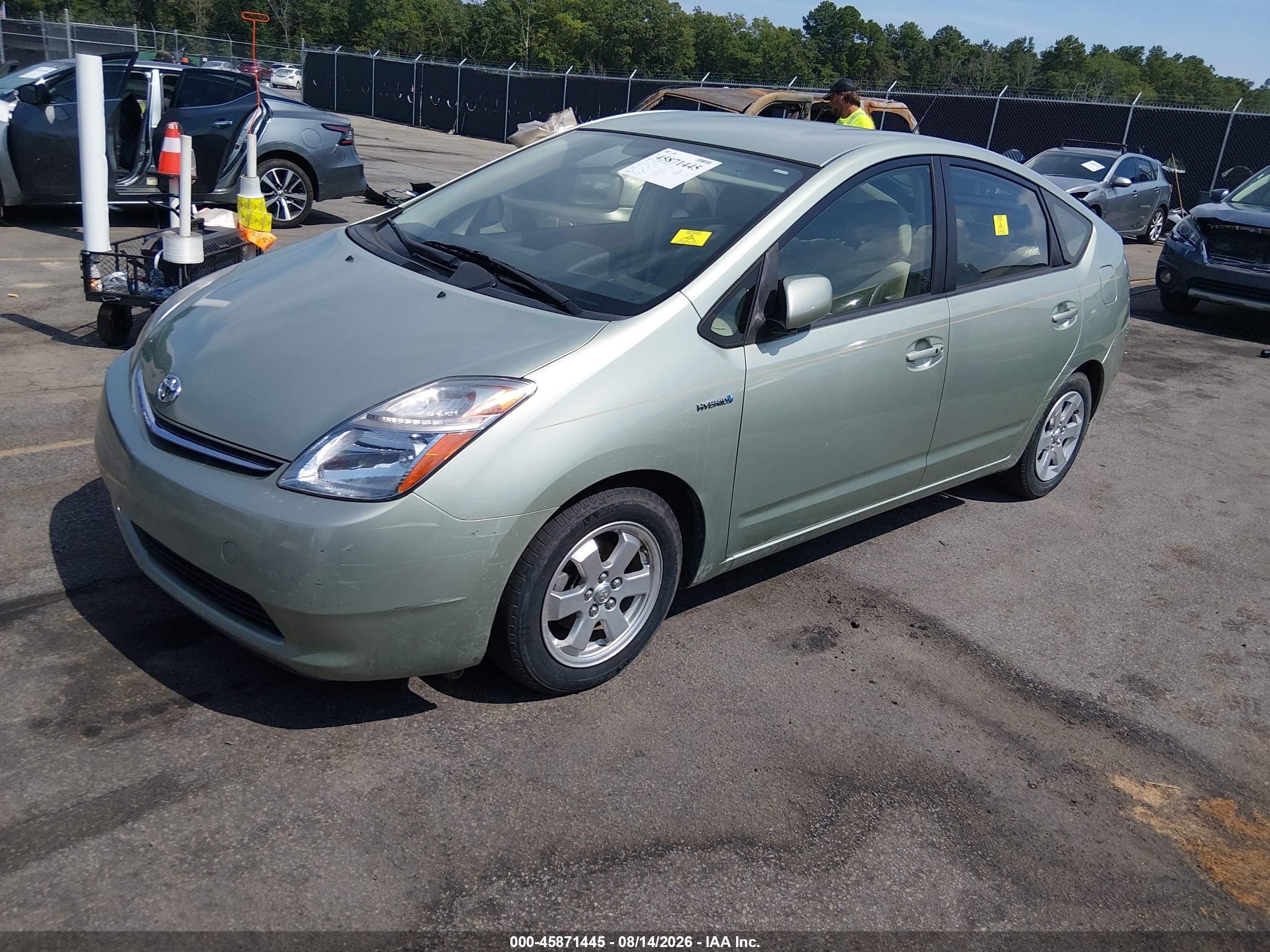 2008 Toyota Prius   Green vin: JTDKB20UX87705991