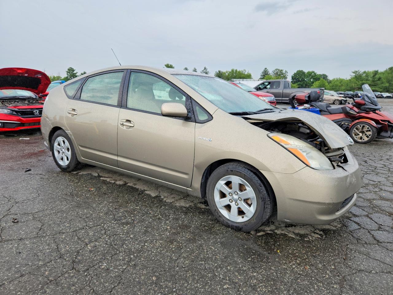 2008 Toyota Prius Base Бежевый vin: JTDKB20UX87712729