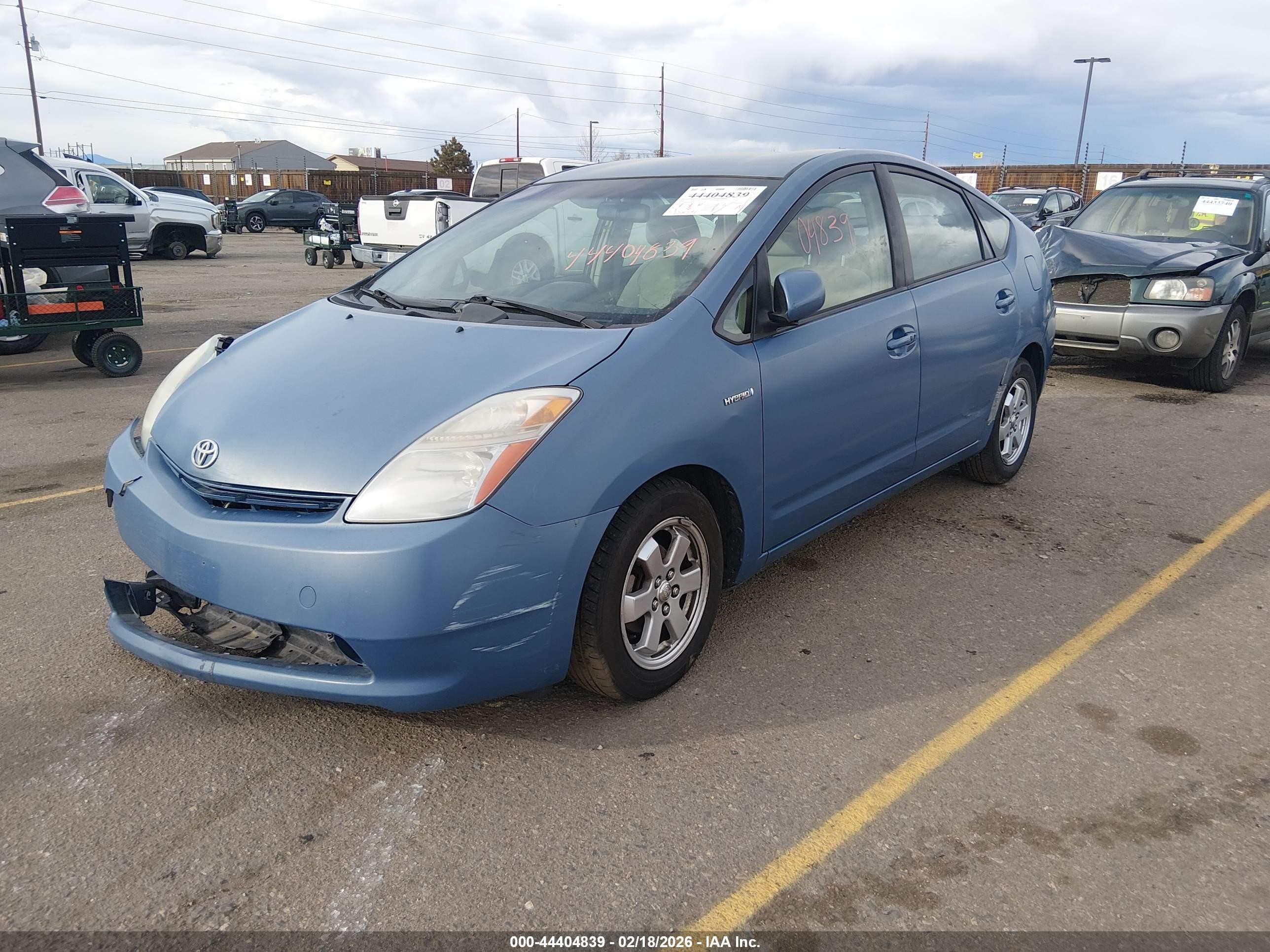 2008 Toyota Prius   Blue vin: JTDKB20UX87713377