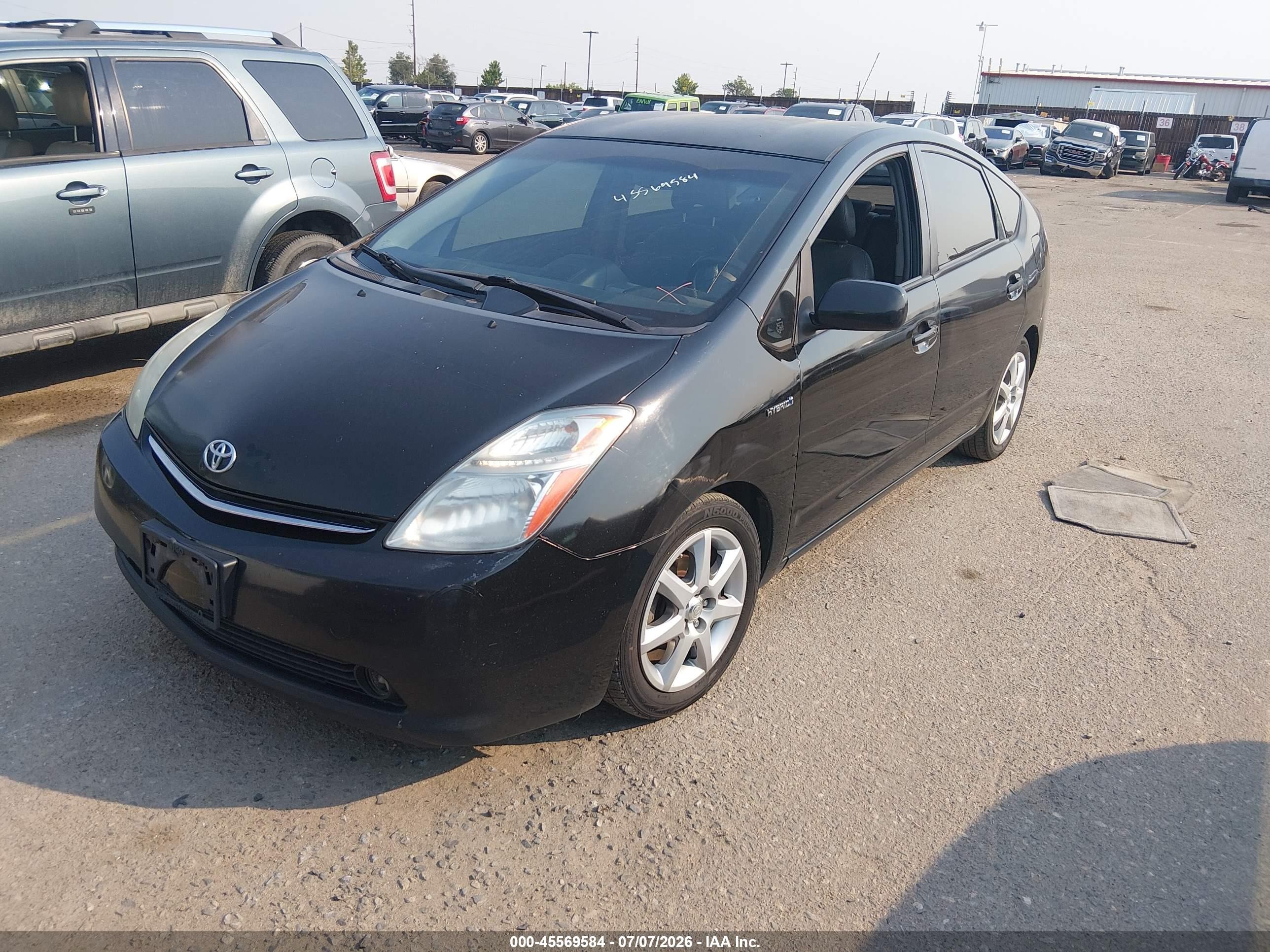 2008 Toyota Prius Touring Черный vin: JTDKB20UX87733189
