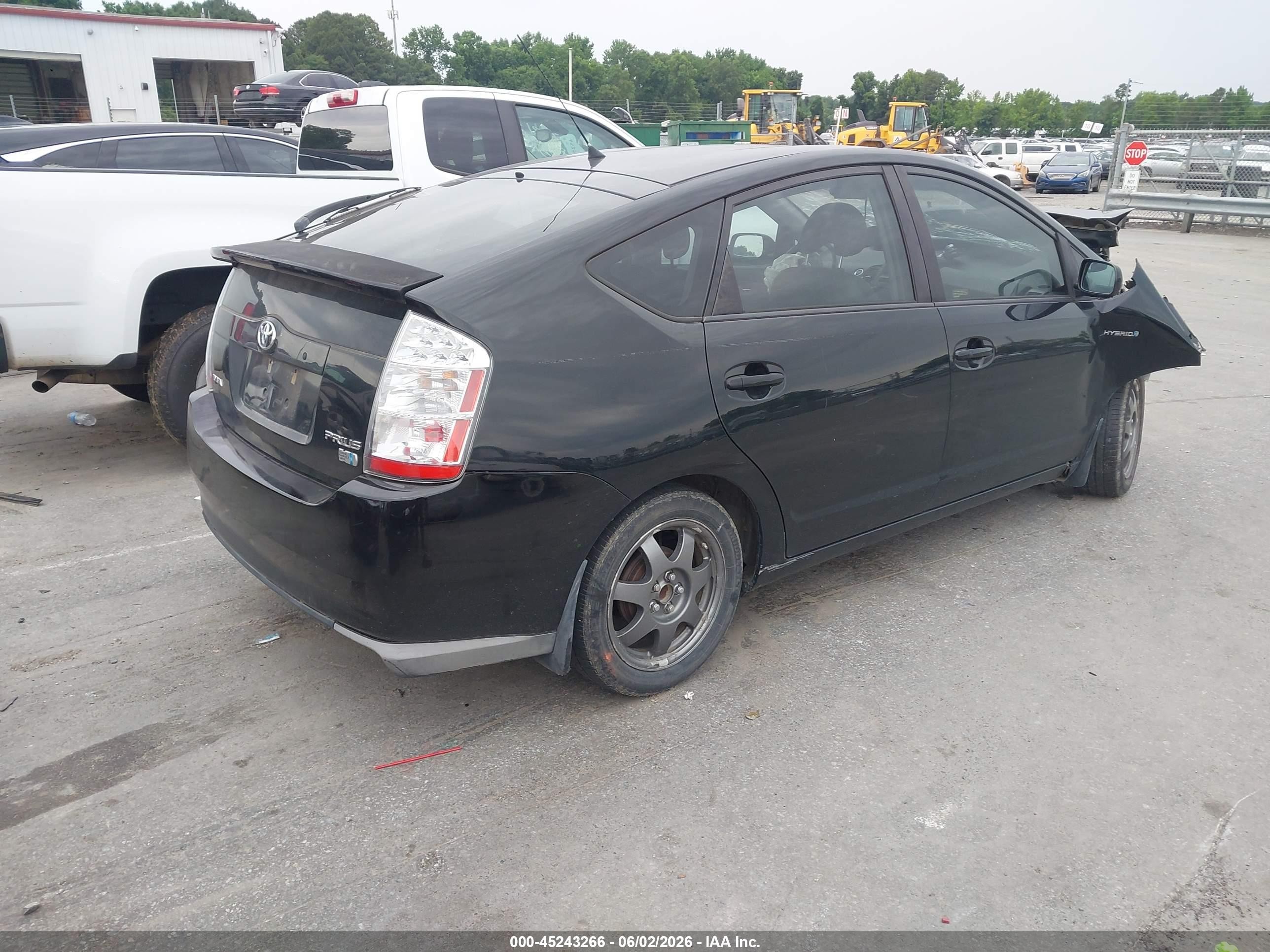 2008 Toyota Prius Touring Black vin: JTDKB20UX87742541