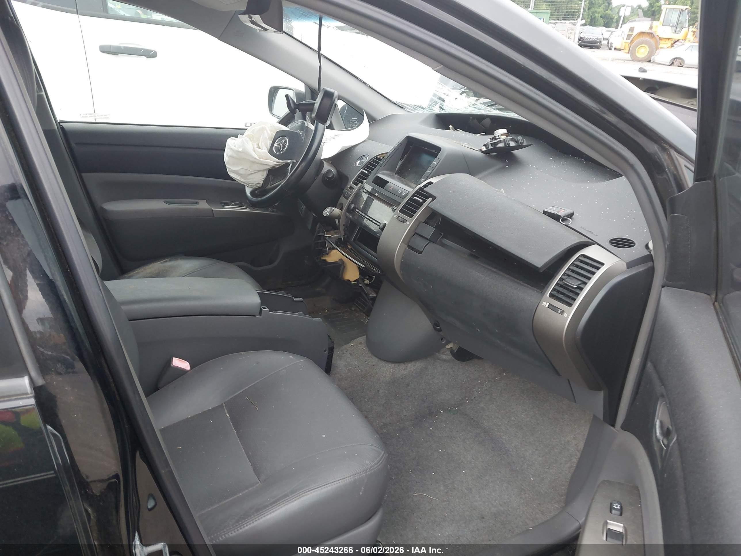 2008 Toyota Prius Touring Black vin: JTDKB20UX87742541