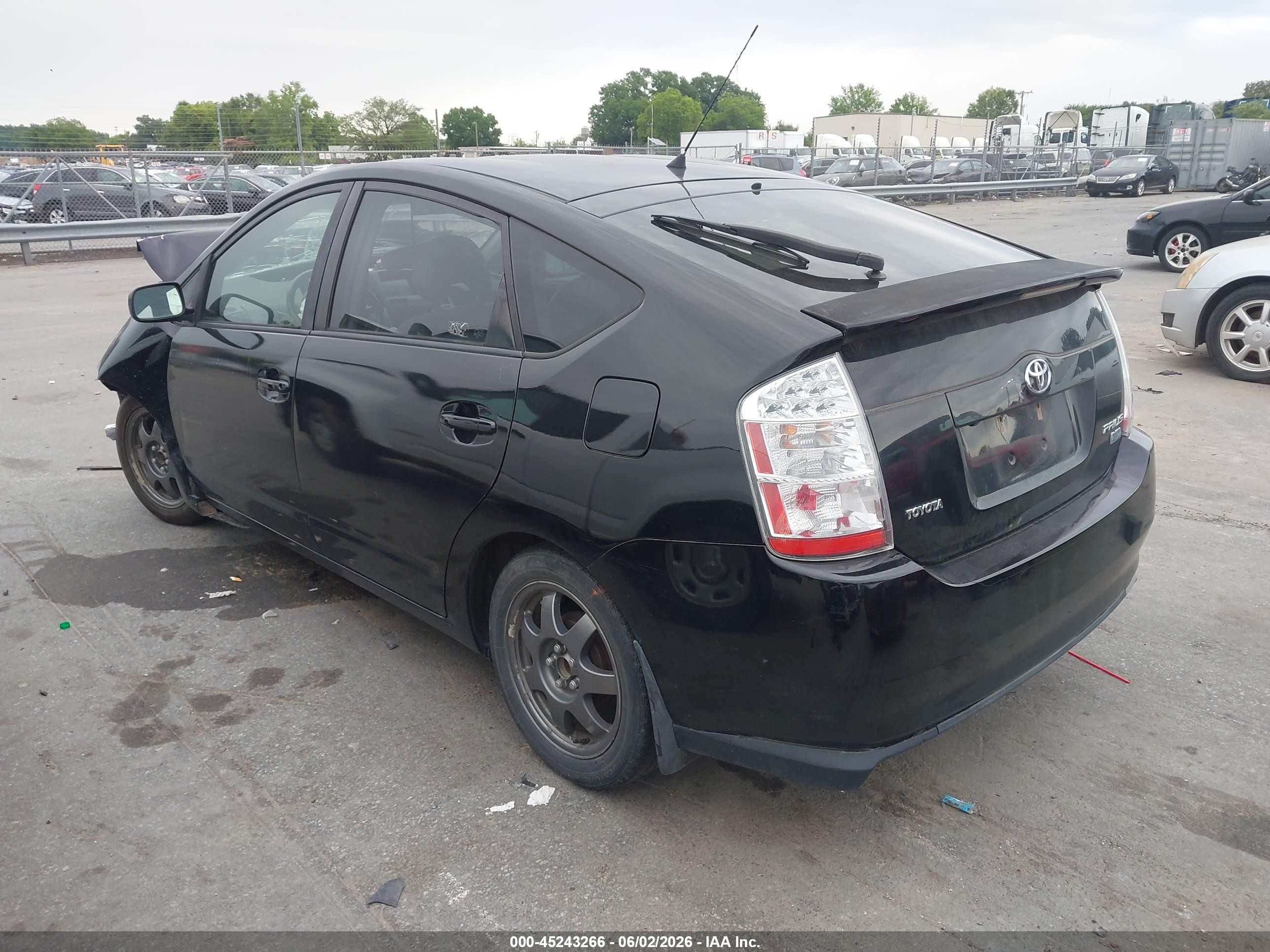 2008 Toyota Prius Touring Black vin: JTDKB20UX87742541