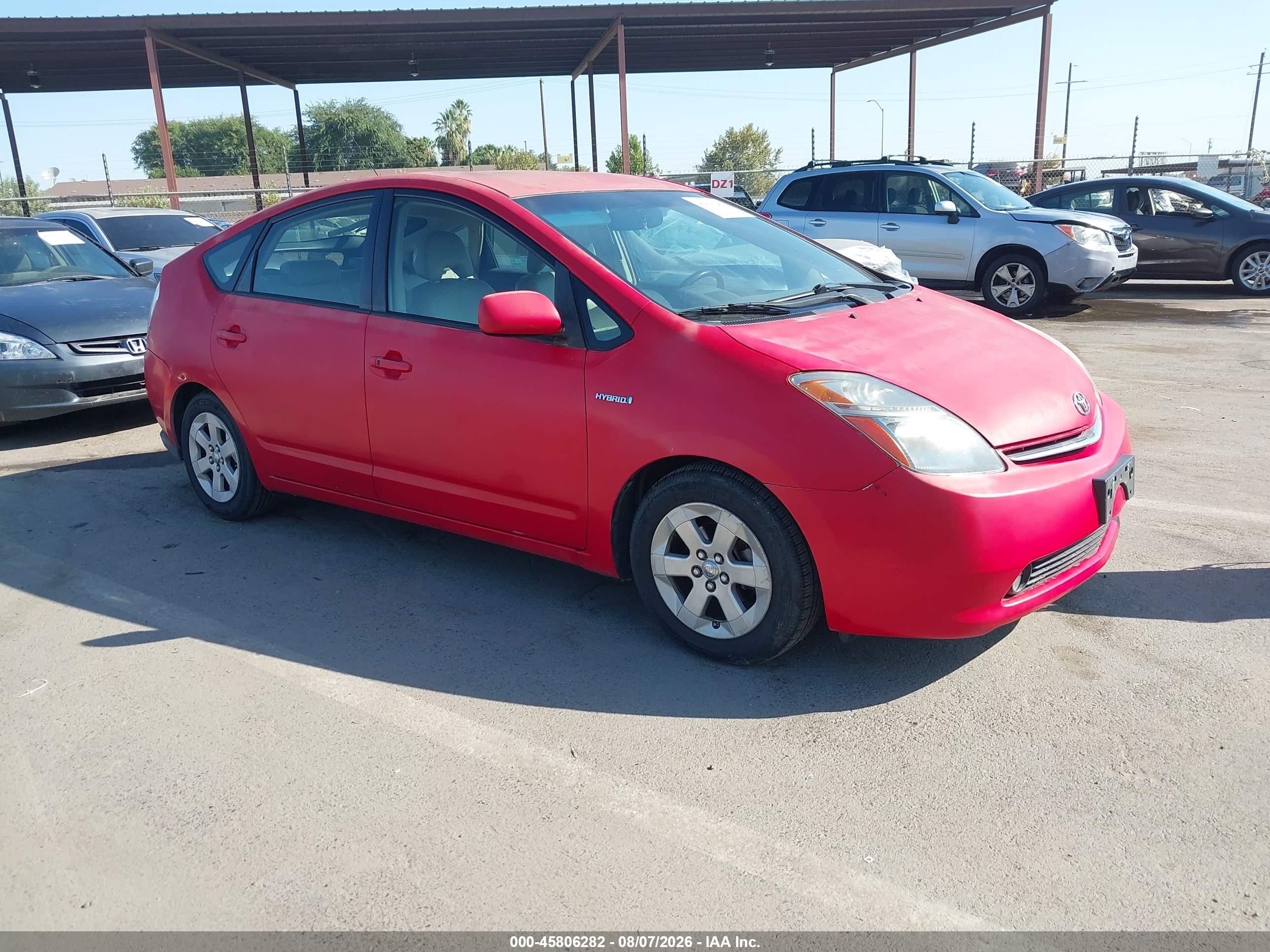 2008 Toyota Prius   Red vin: JTDKB20UX87749862