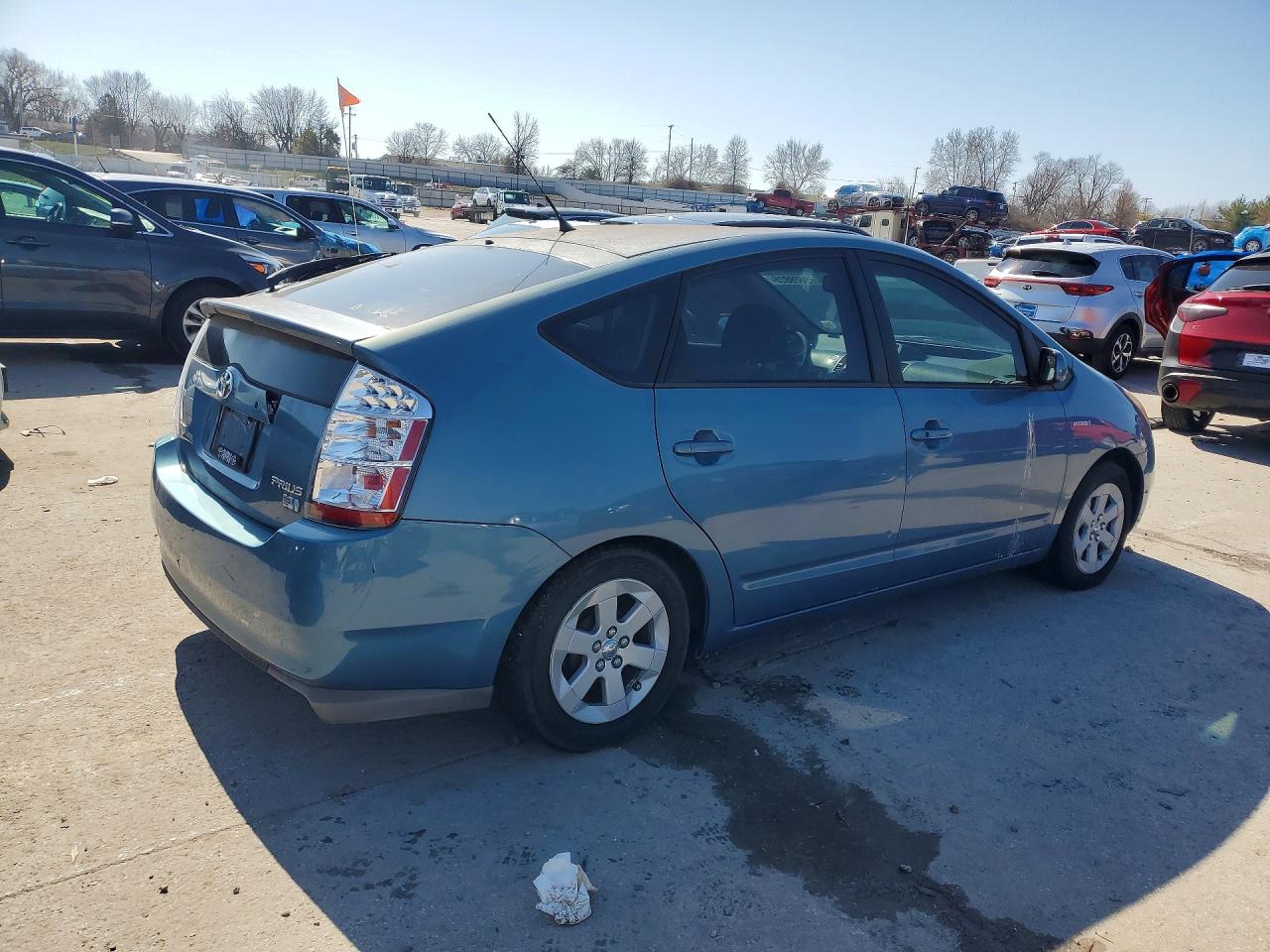 2008 Toyota Prius Base Blue vin: JTDKB20UX87774048